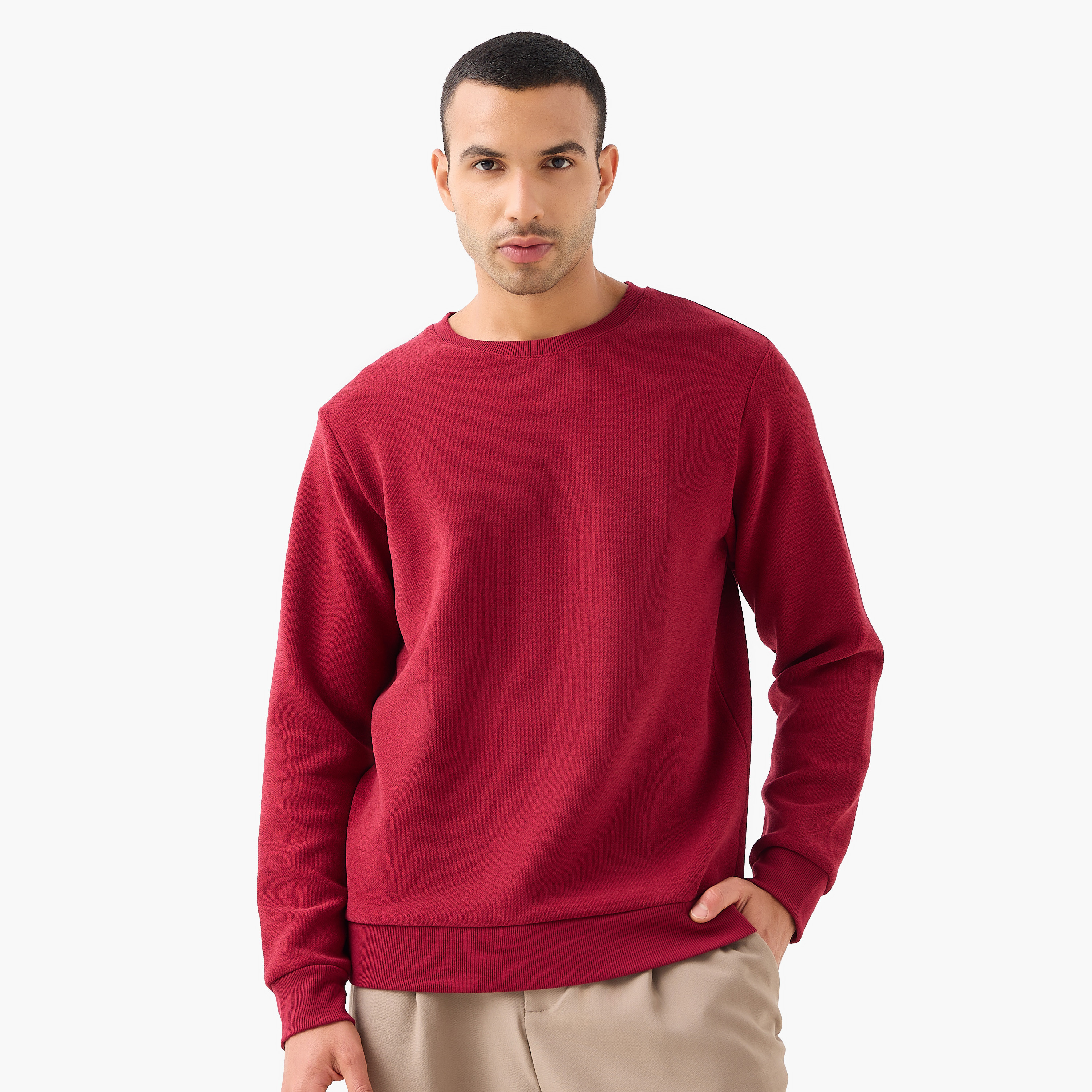سويت شيرت من الجيرسي الثقيل من أيكونيك-men-winterwear-hoodiesandsweatshirts-image-12