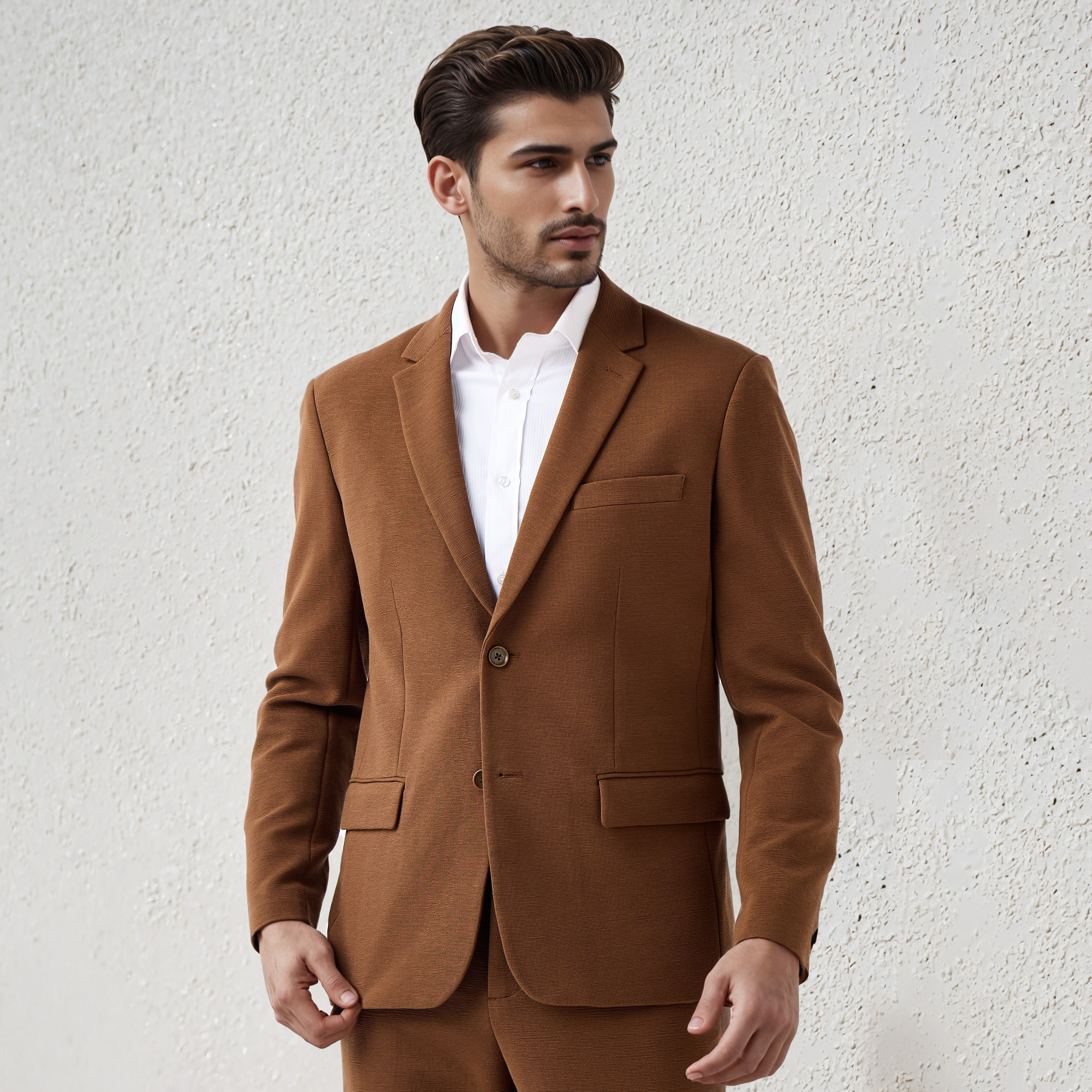 Iconic Men Regular Fit Textured Blazer-men-winterwear-jacketsandblazers-image-1