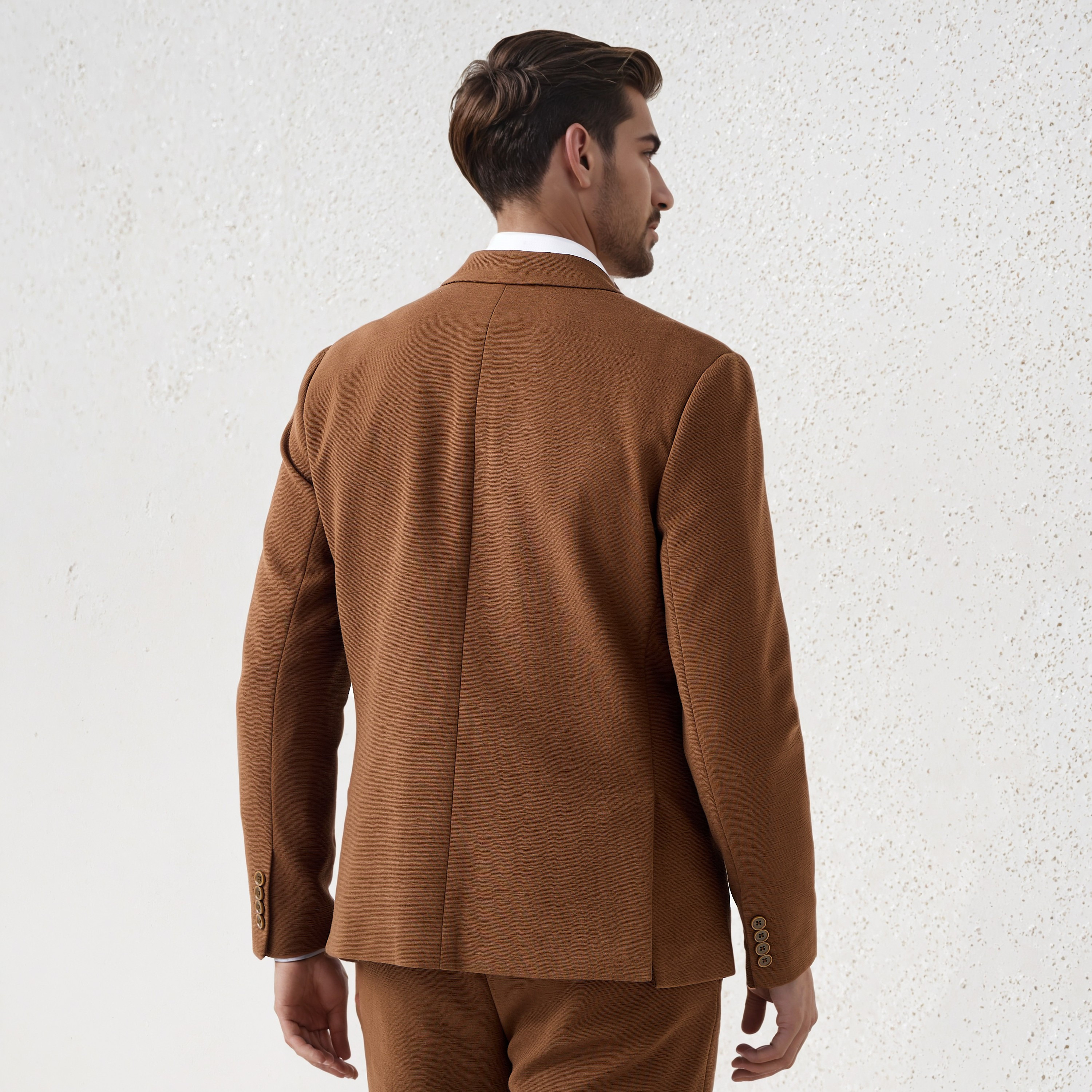Iconic Men Regular Fit Textured Blazer-men-winterwear-jacketsandblazers-image-3