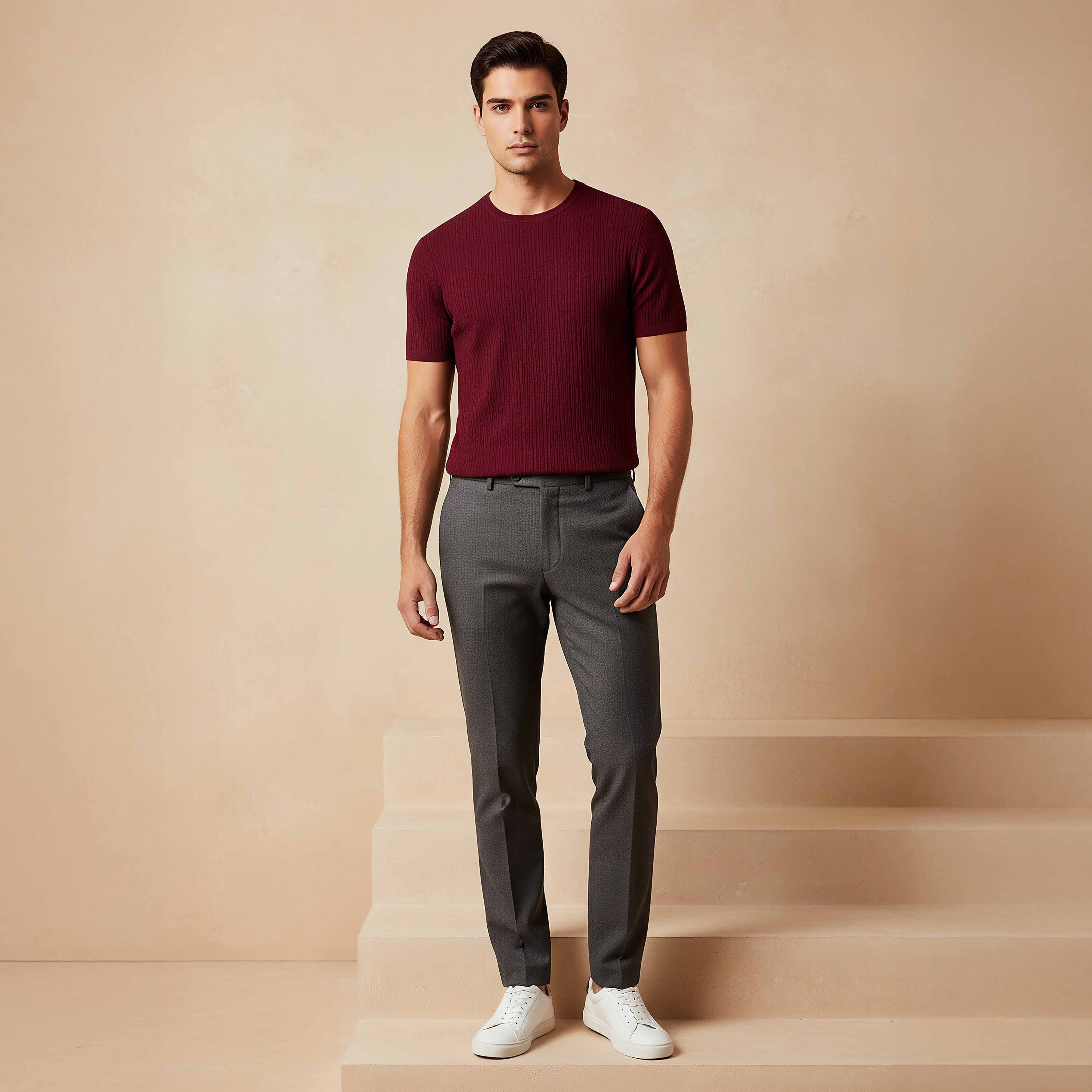 Iconic Textured Crew Neck T-shirt-men-clothing-tshirtsandpolos-tshirts-image-2