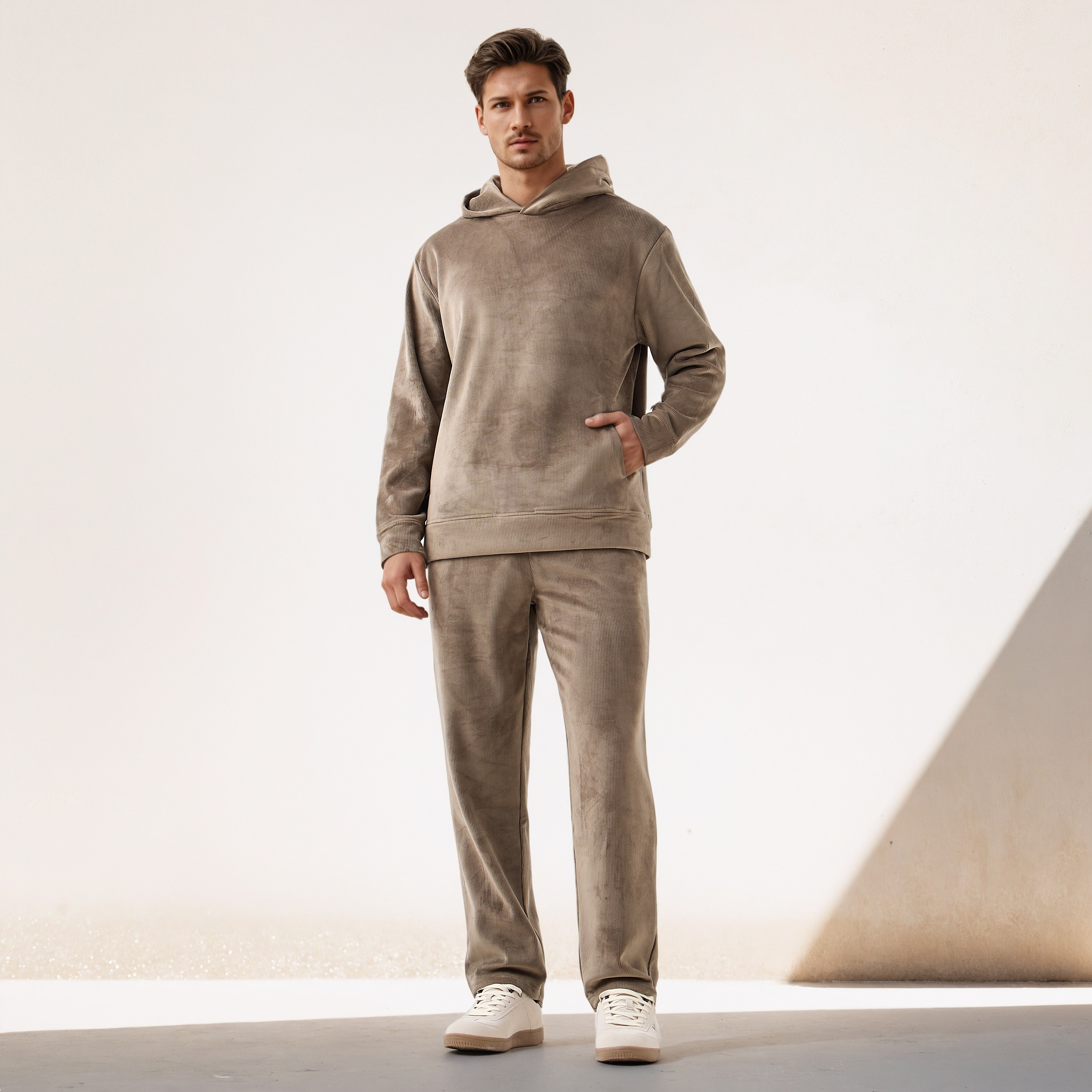 Iconic Men's Cordrouy Hooded Sweatshirt-men-winterwear-hoodiesandsweatshirts-image-2