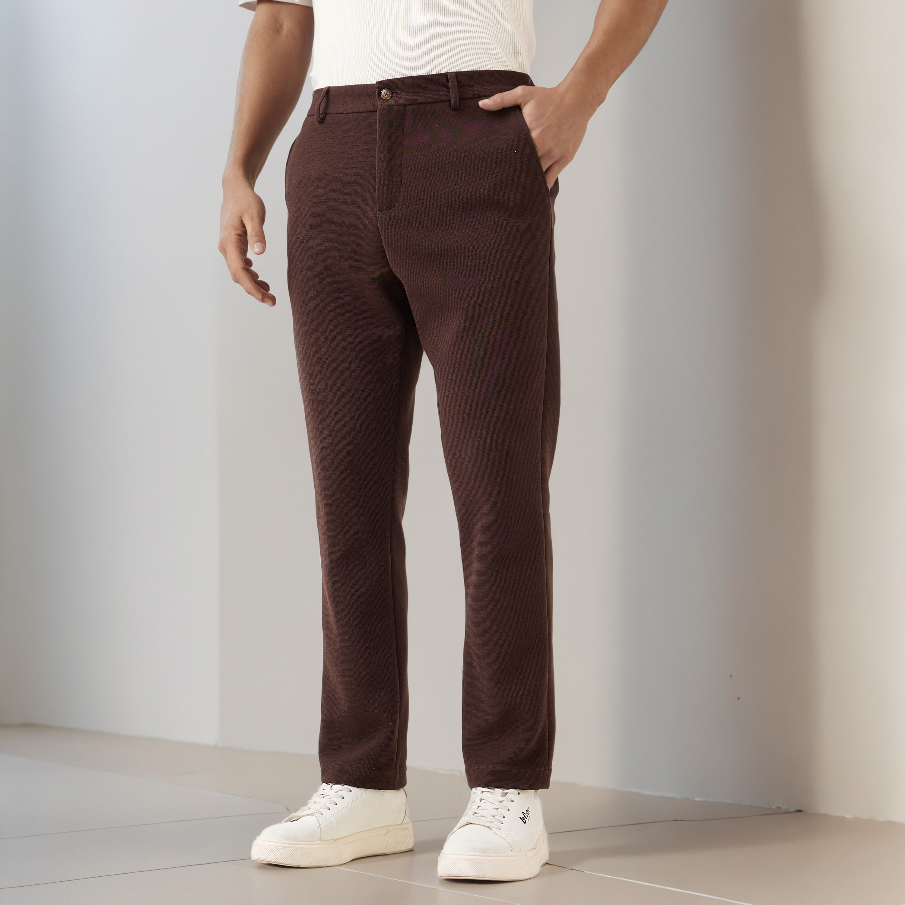 Iconic Men Regular Fit Formal Trousers-men-clothing-bottoms-trousersandchinos-trousers-image-1