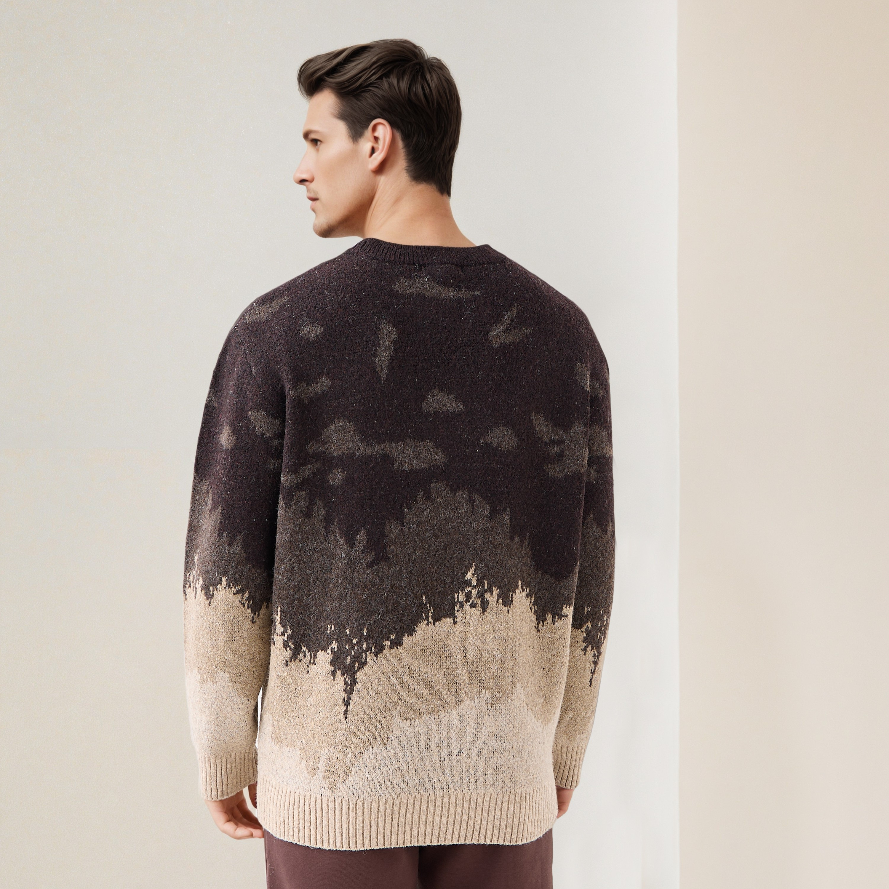 Iconic Abstract Print Crew Neck Sweatshirt-men-winterwear-hoodiesandsweatshirts-image-4