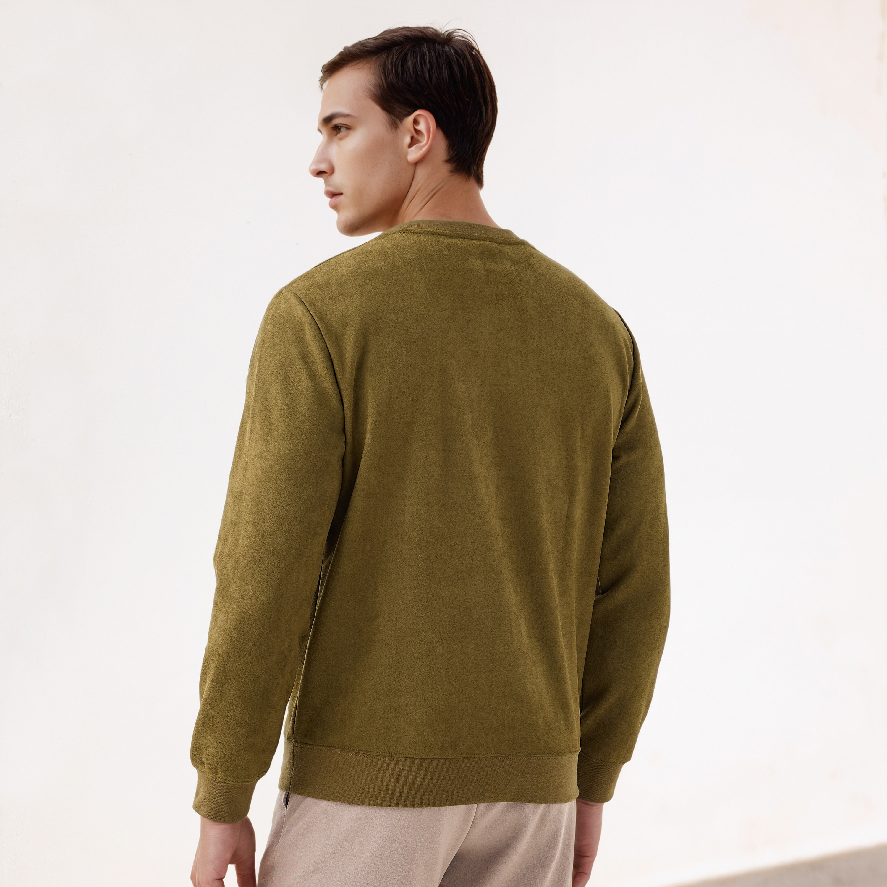 سويت شيرت سويدي من أيكونيك-men-winterwear-hoodiesandsweatshirts-image-3