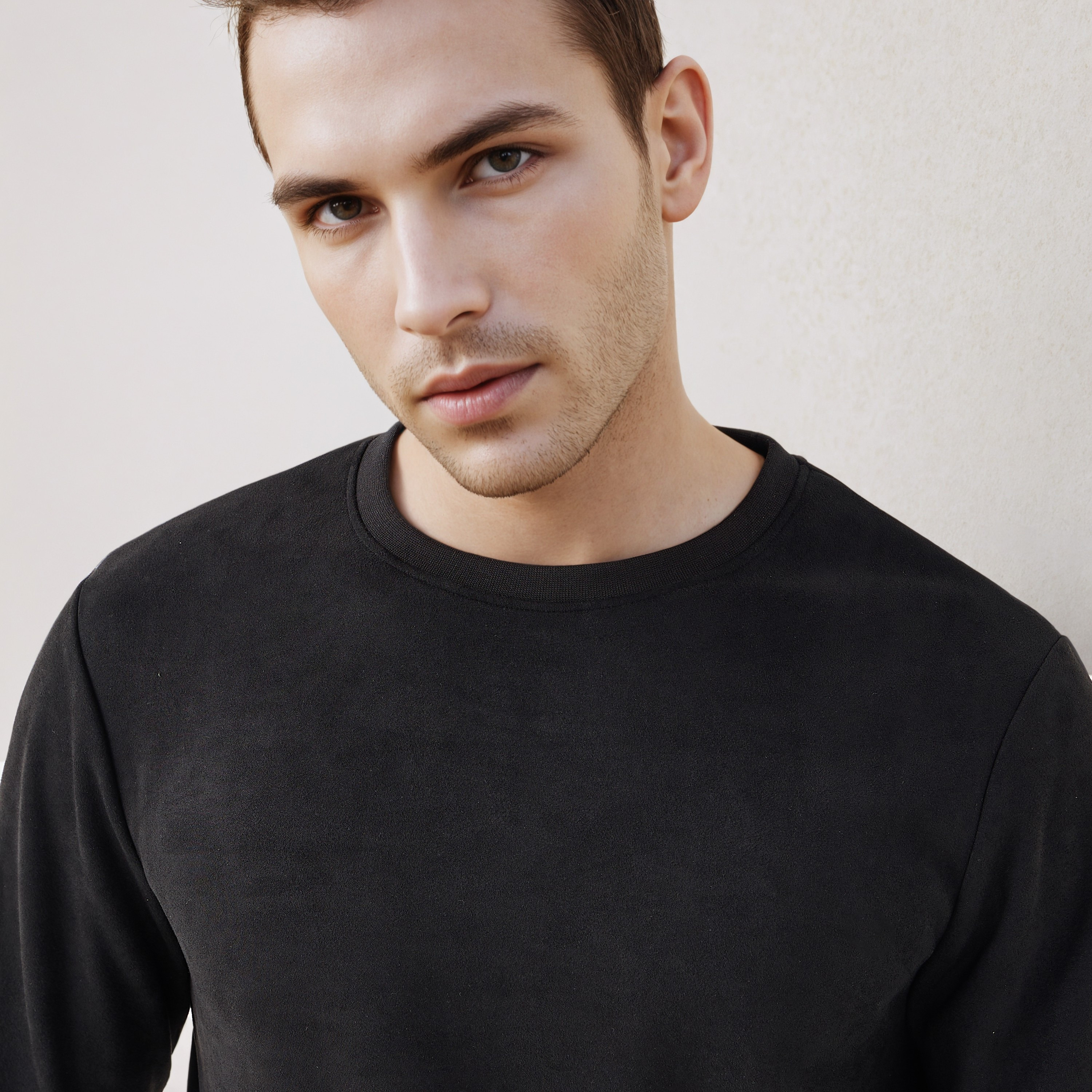 Iconic Suede Sweatshirt-men-winterwear-hoodiesandsweatshirts-image-4