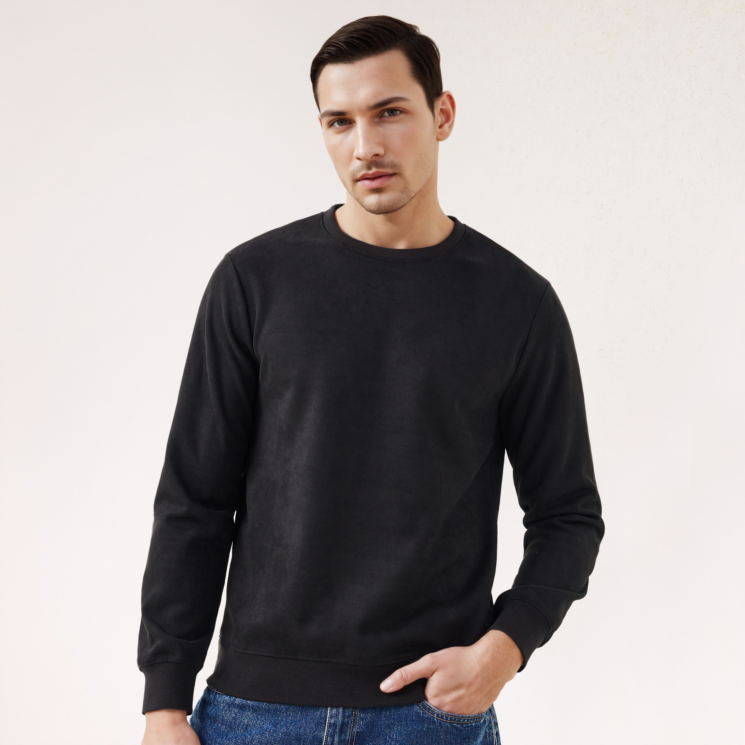 سويت شيرت سويدي من أيكونيك-men-winterwear-hoodiesandsweatshirts-image-17