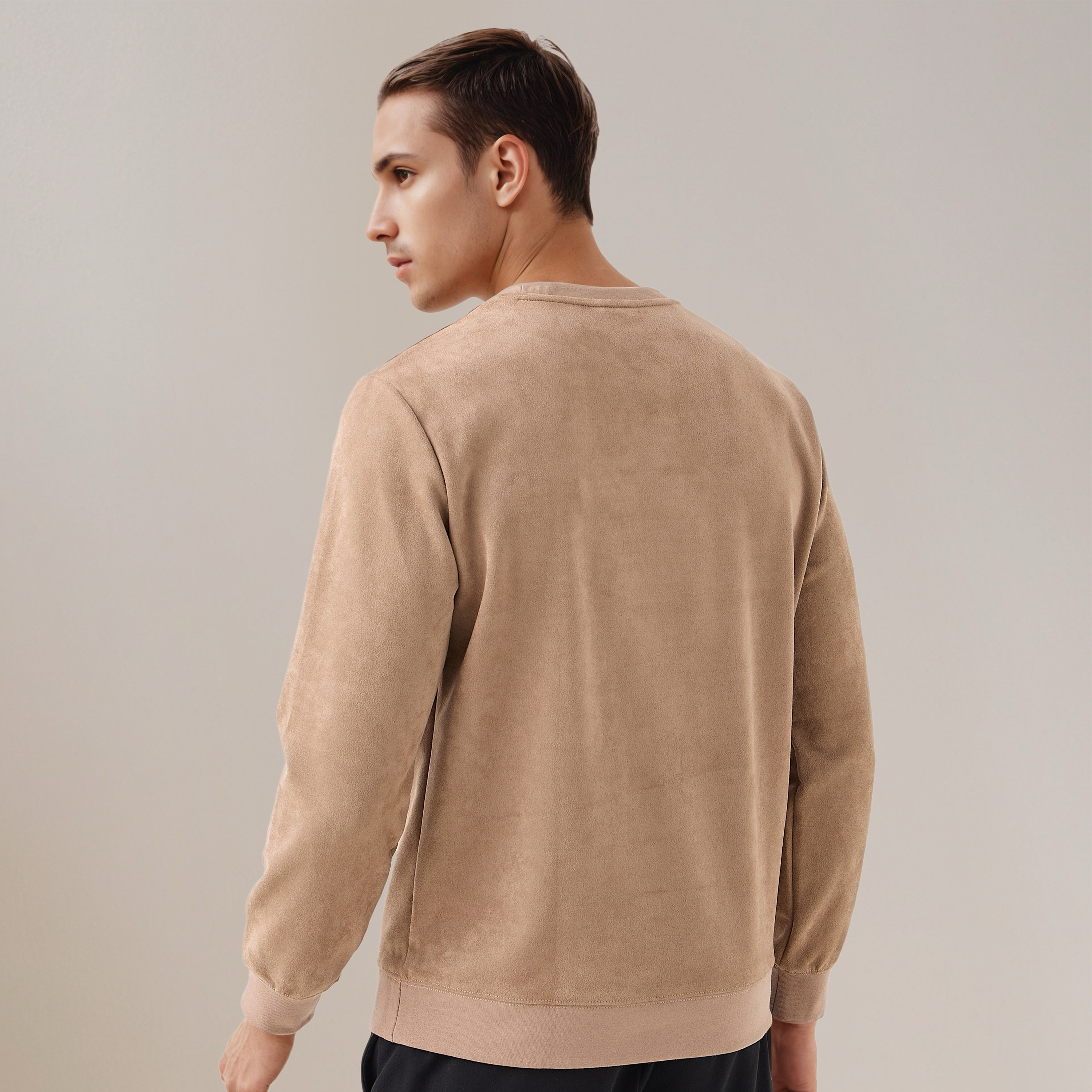 Iconic Suede Sweatshirt-men-winterwear-hoodiesandsweatshirts-image-3
