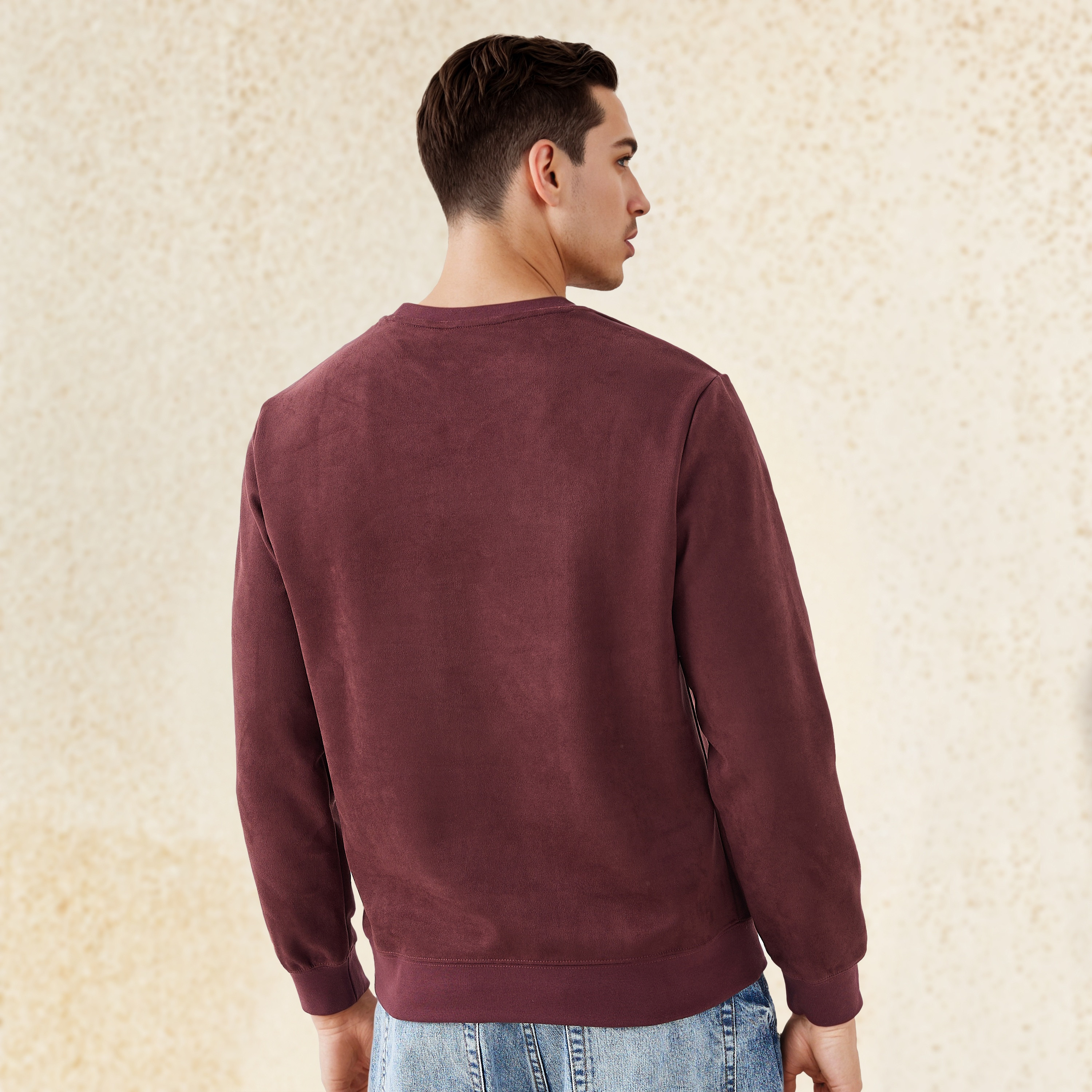 Iconic Suede Sweatshirt-men-winterwear-hoodiesandsweatshirts-image-3