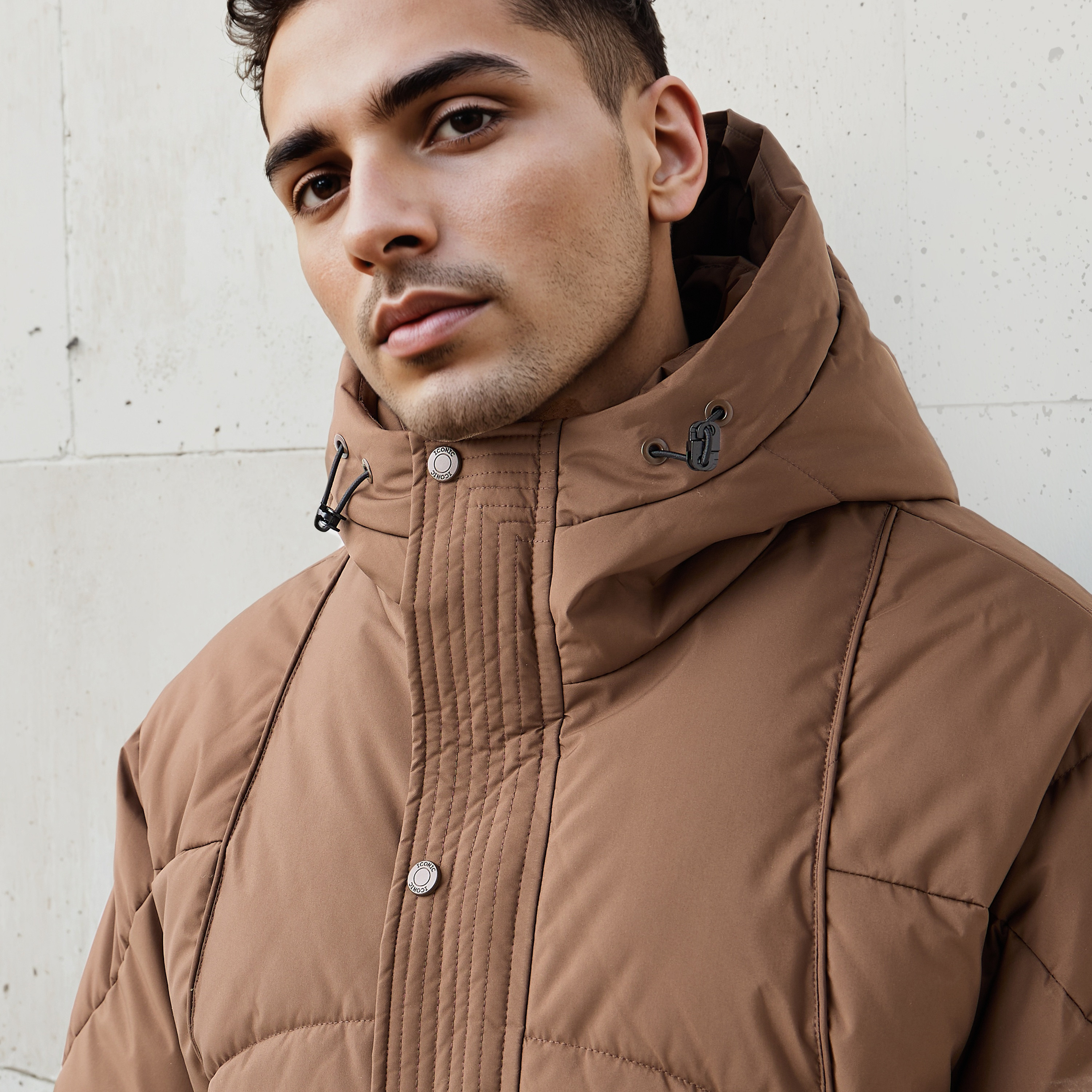 جاكيت منفوخ بقصّة عادية مع قبعة للرجال من آيكونيك-men-clothing-jacketsandblazers-jackets-image-6