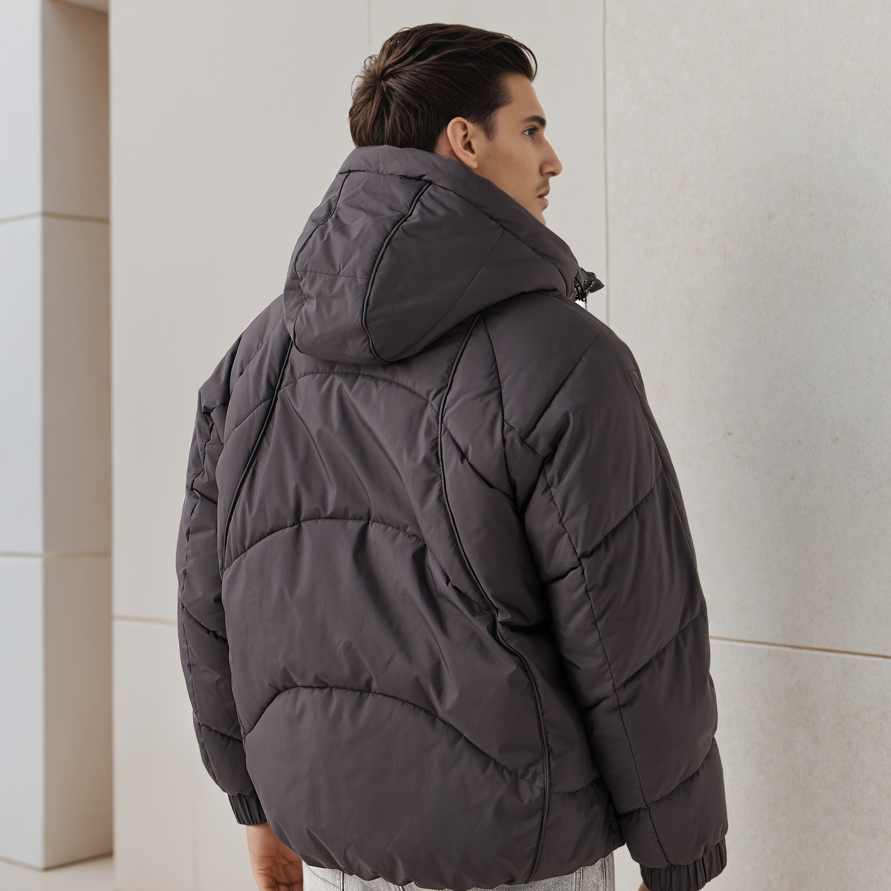 Iconic Men Regular Fit Hooded Puffer Jacket-men-clothing-jacketsandblazers-jackets-image-3