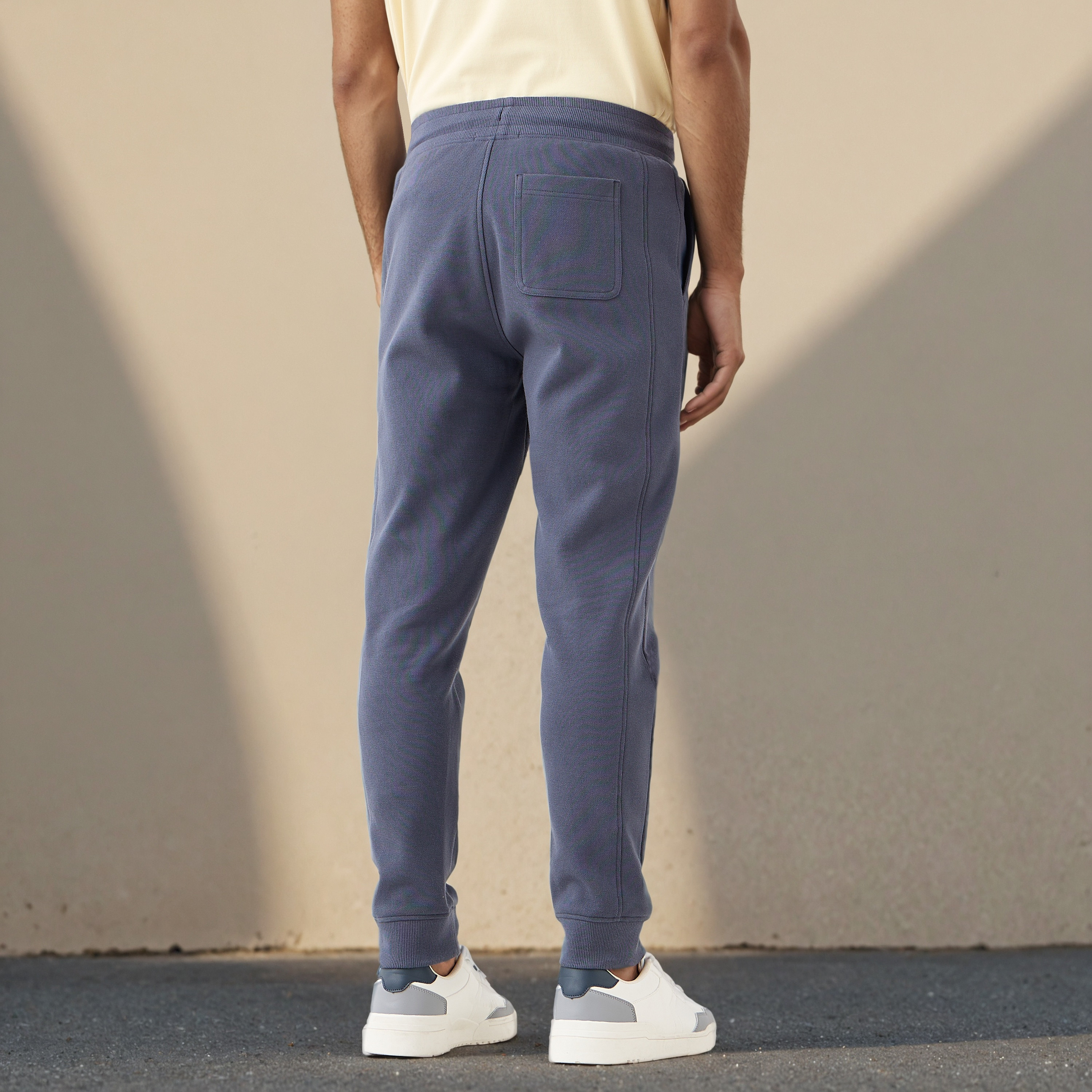 Iconic Panelled Flexi Waist Joggers with Pockets-men-clothing-bottoms-joggers-image-3