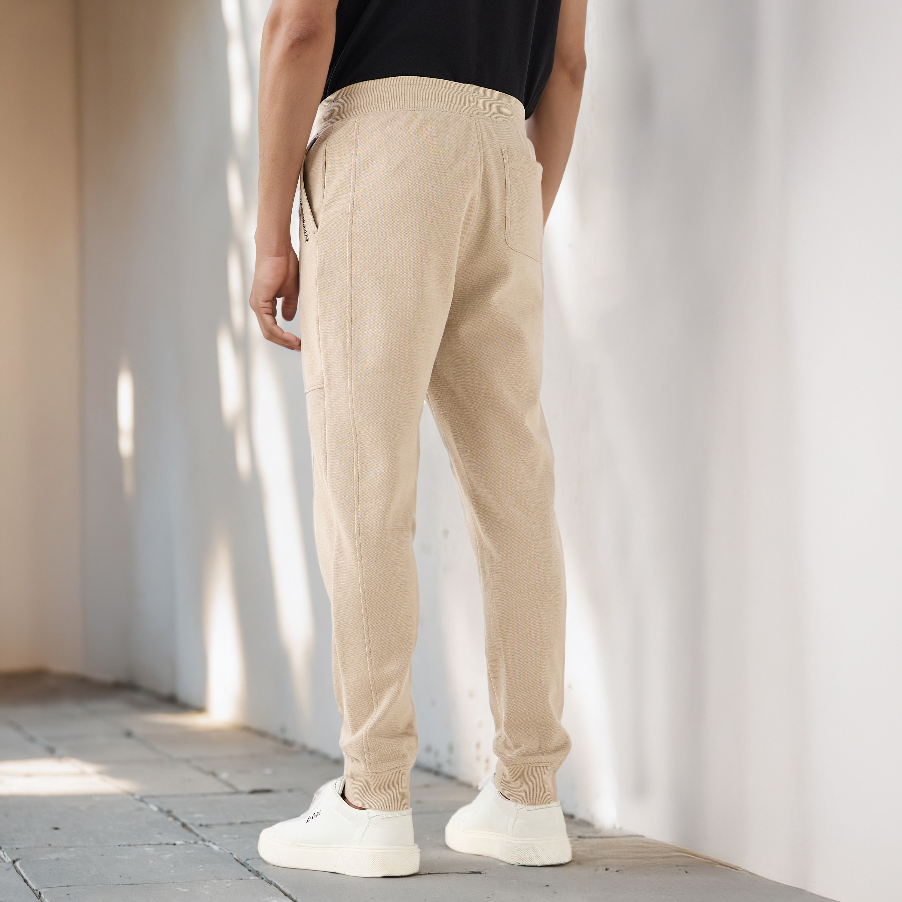 Iconic Panelled Flexi Waist Joggers with Pockets-men-clothing-bottoms-joggers-image-3