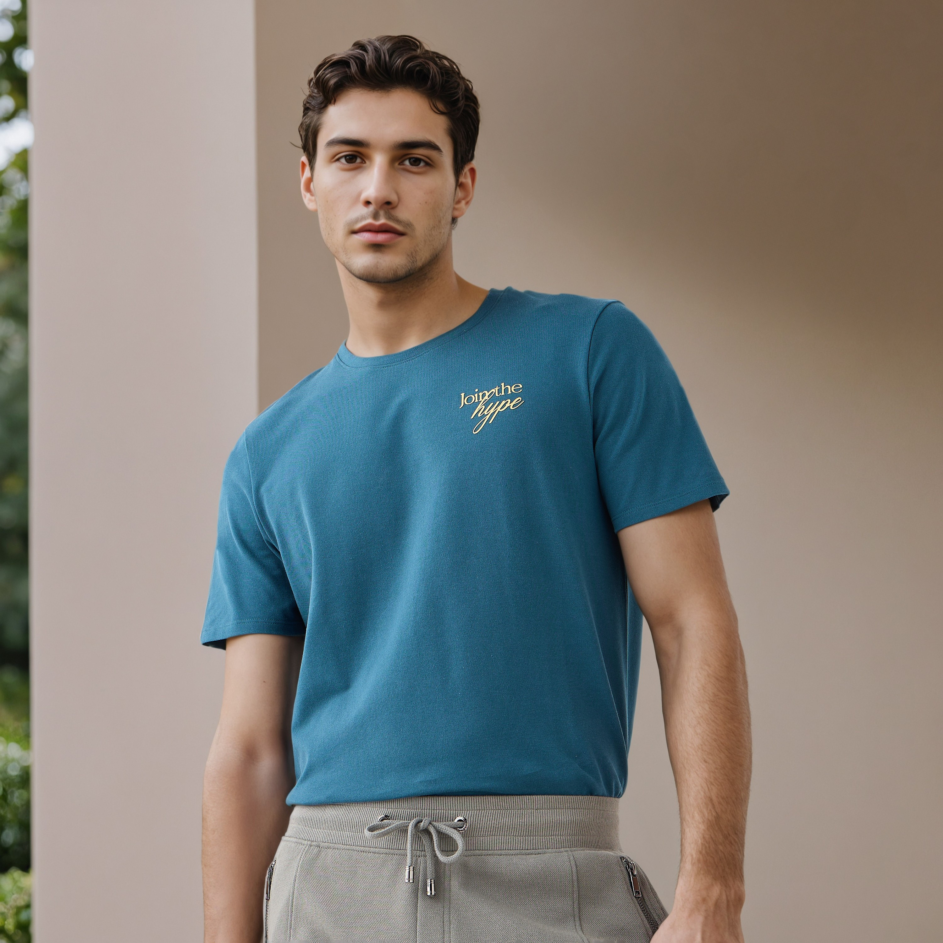 Iconic Slogan Print Pique T-shirt-men-clothing-tshirtsandpolos-tshirts-image-1
