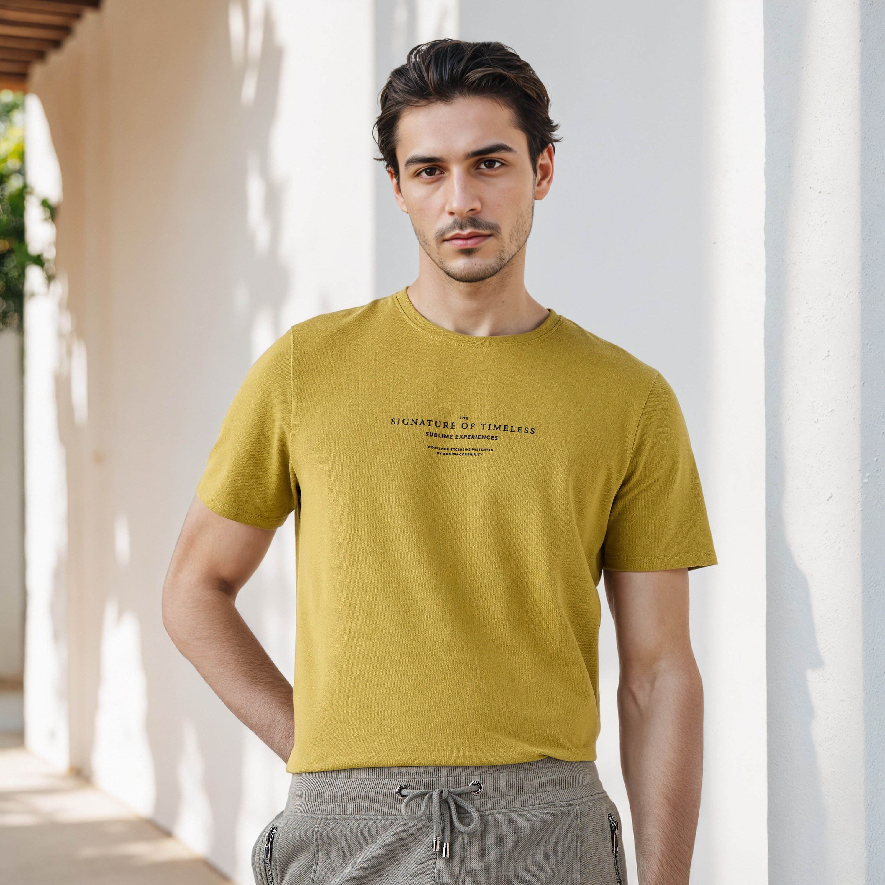 Iconic Slogan Print Pique T-shirt-men-clothing-tshirtsandpolos-tshirts-image-1