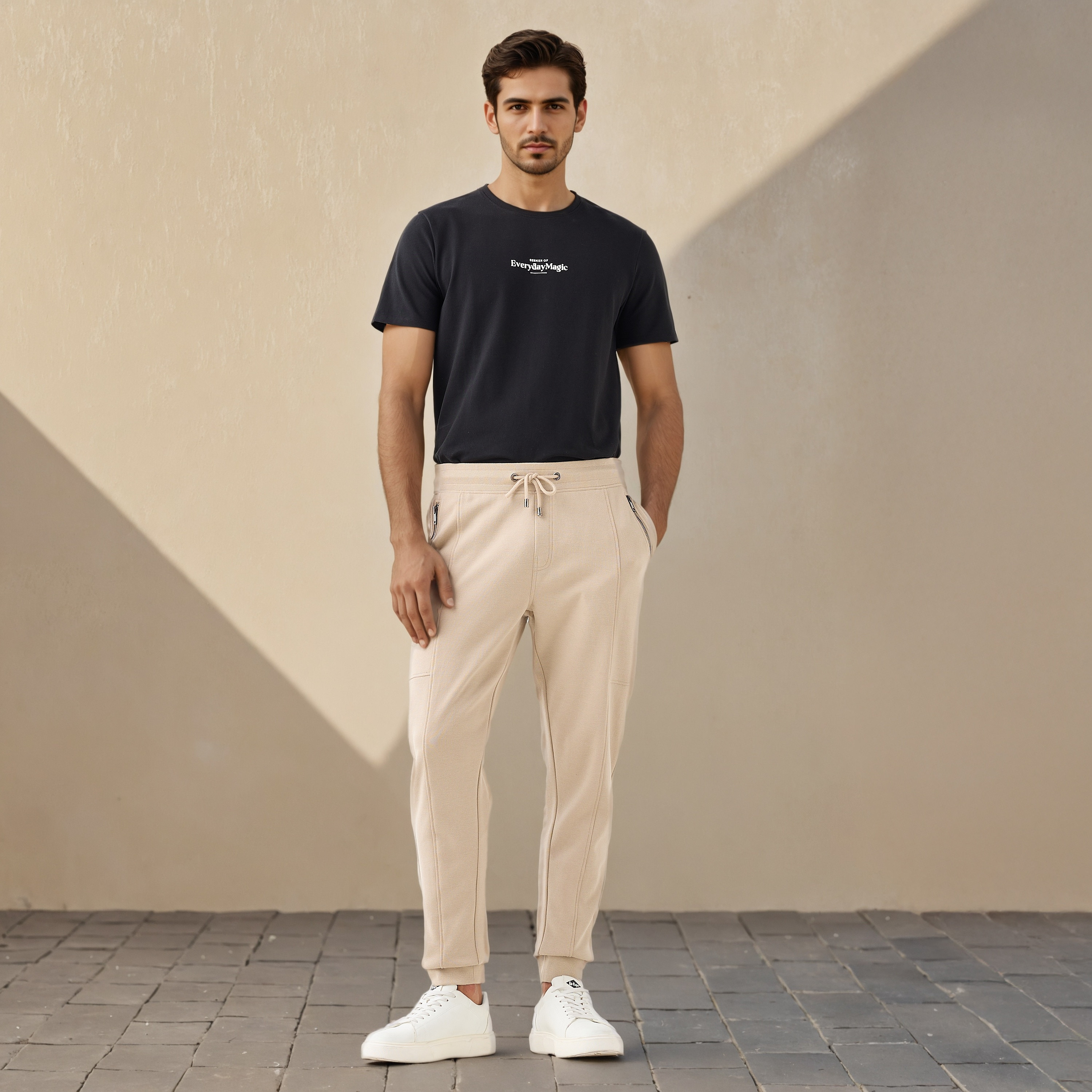 تيشيرت بيكيه بطبعات شعار من آيكونيك-men-clothing-tshirtsandpolos-tshirts-image-2
