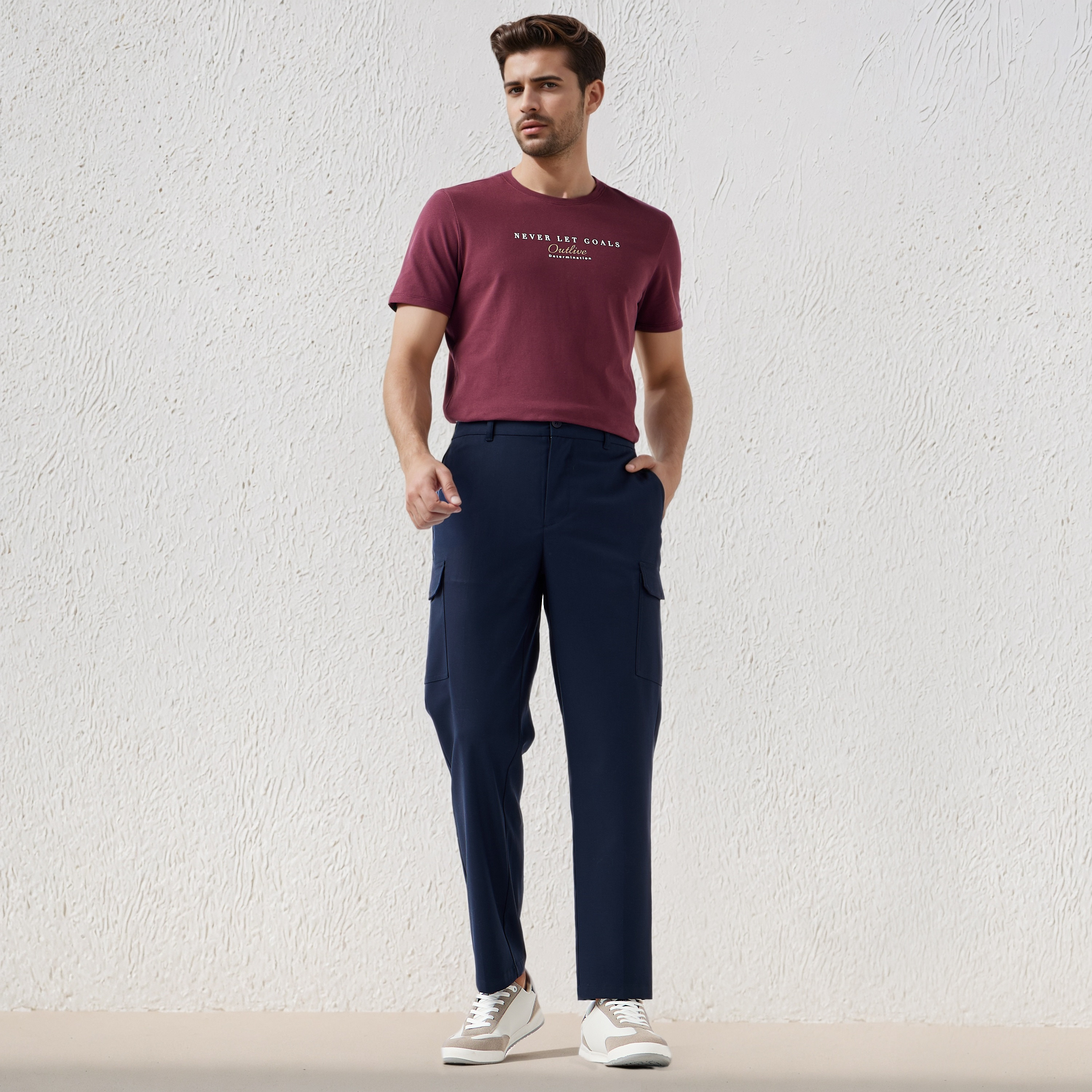Iconic Men Slim Fit Crew Neck Short Sleeves Printed T-shirt-men-clothing-tshirtsandpolos-tshirts-image-2