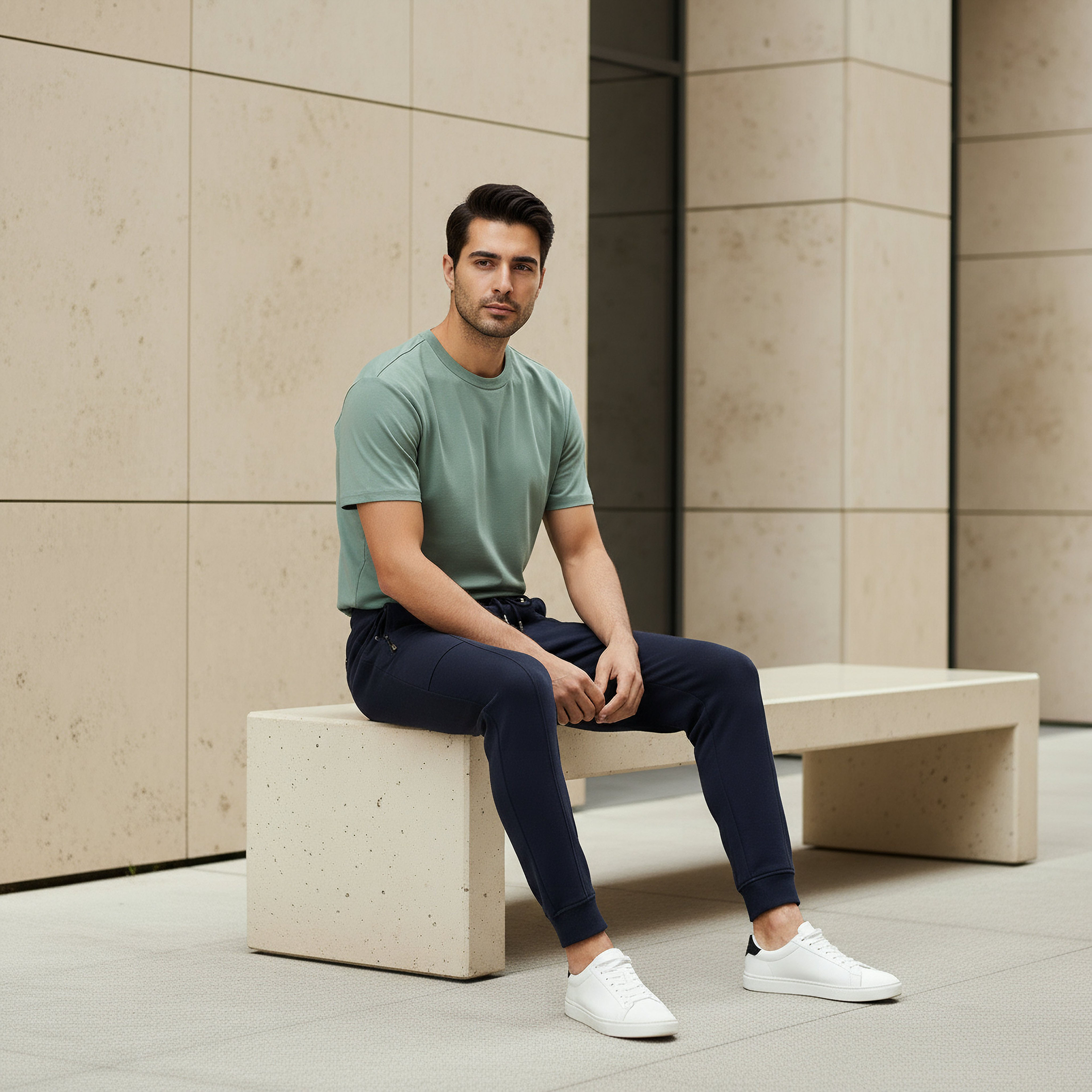 Iconic Men Slim Fit Joggers with Pockets-men-clothing-bottoms-joggers-image-5
