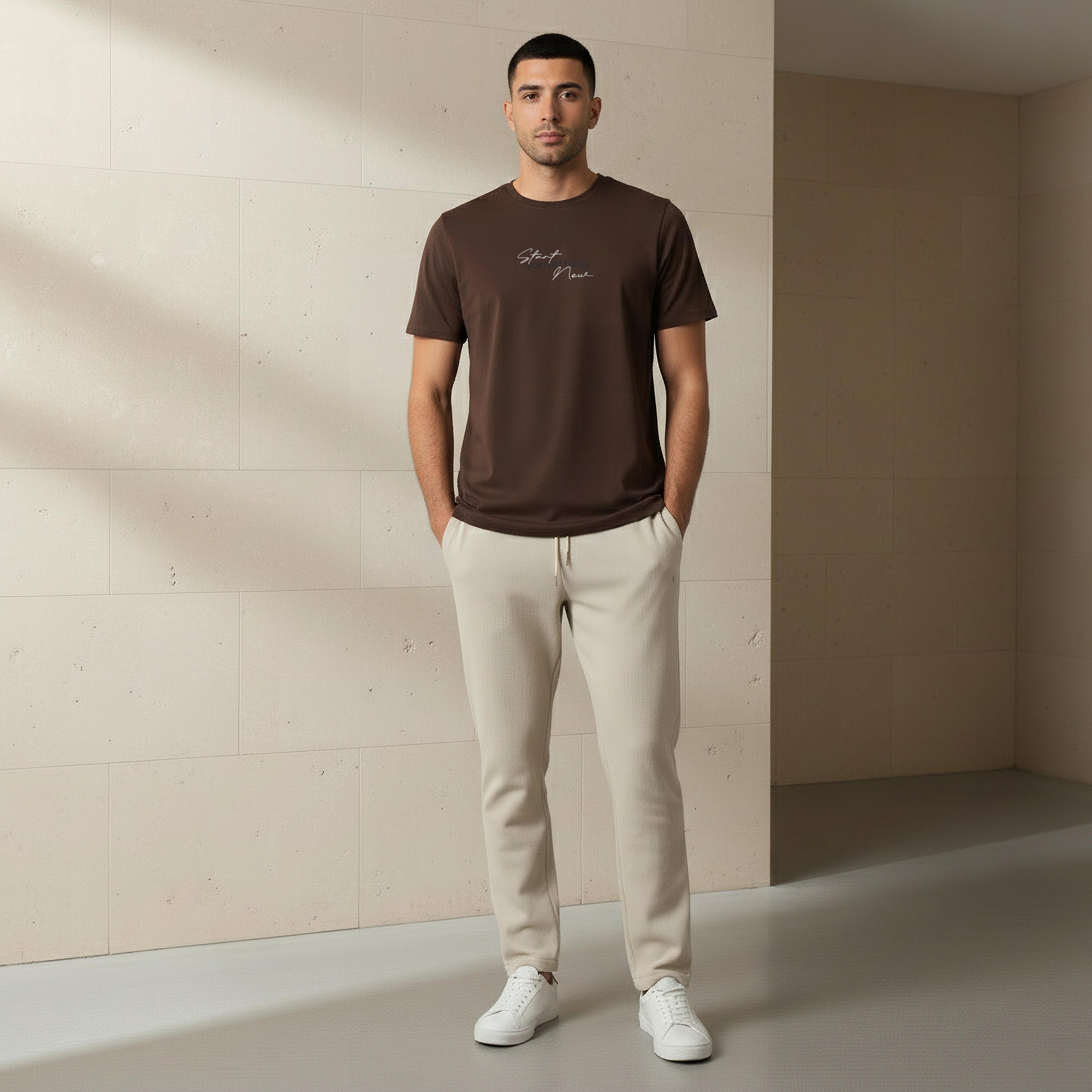 Iconic Men Slim Fit Round Neck Short Sleeve Slogan Print T-shirt-men-clothing-tshirtsandpolos-tshirts-image-2