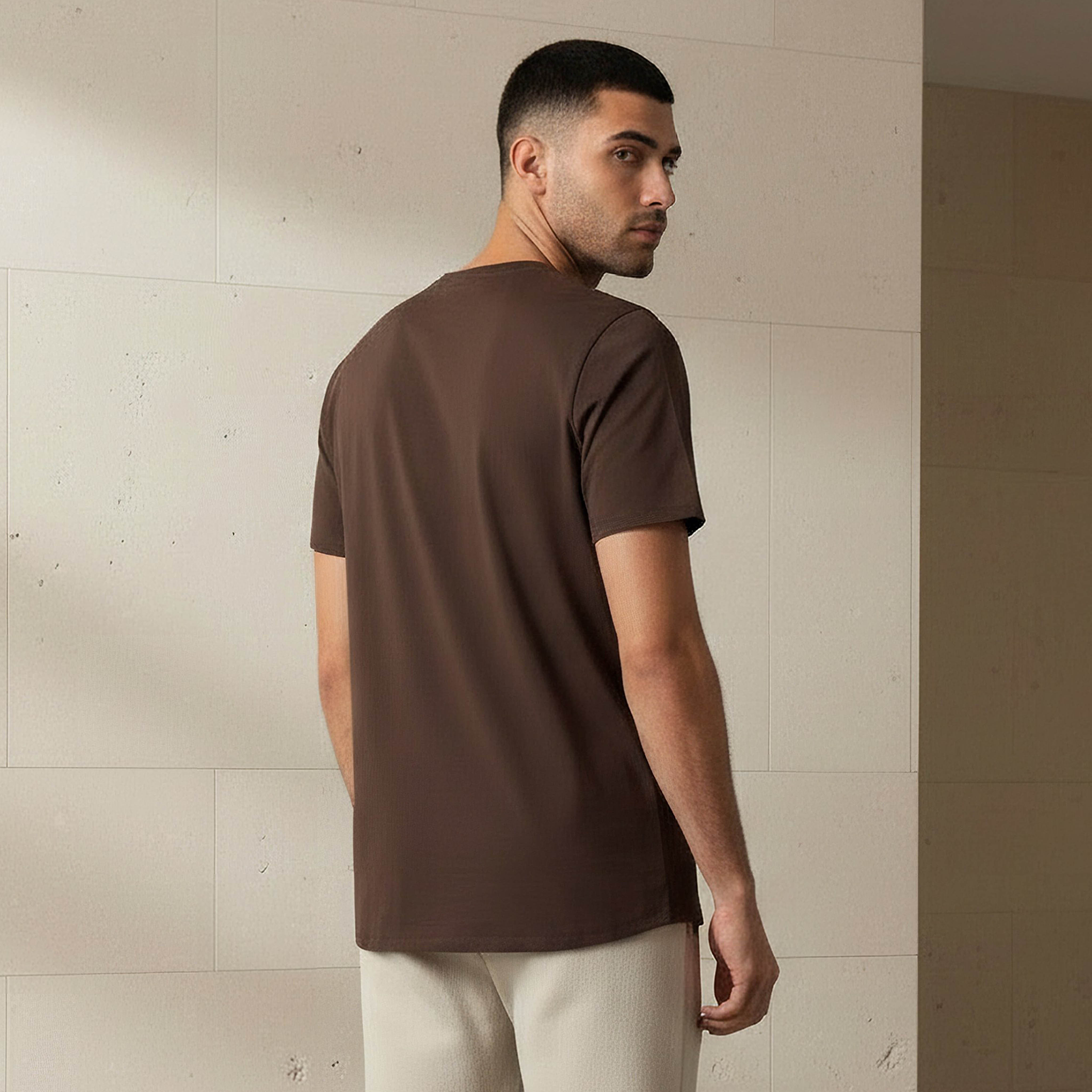 Iconic Men Slim Fit Round Neck Short Sleeve Slogan Print T-shirt-men-clothing-tshirtsandpolos-tshirts-image-3