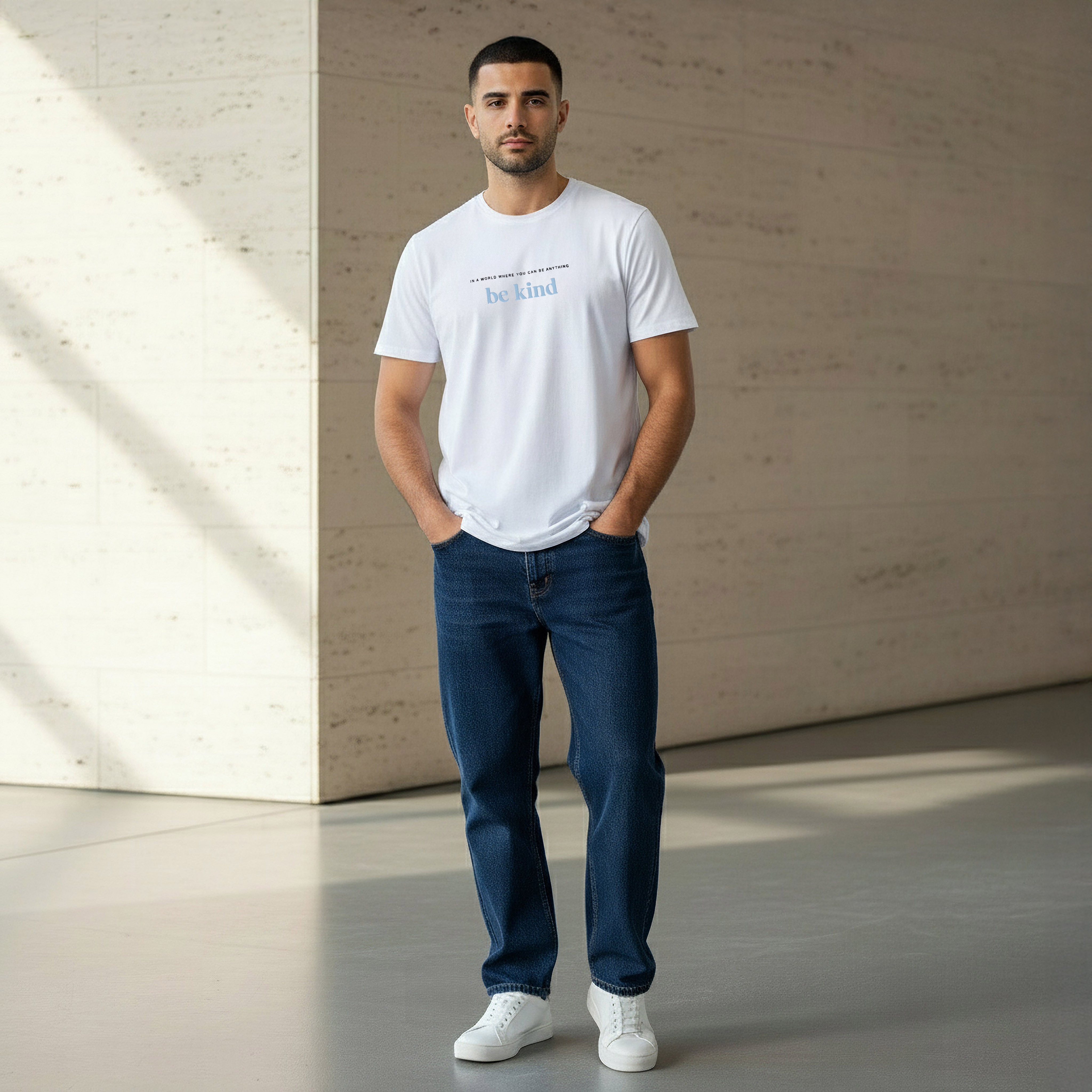 Iconic Men Slim Fit Round Neck Short Sleeve Slogan Print T-shirt-men-clothing-tshirtsandpolos-tshirts-image-2
