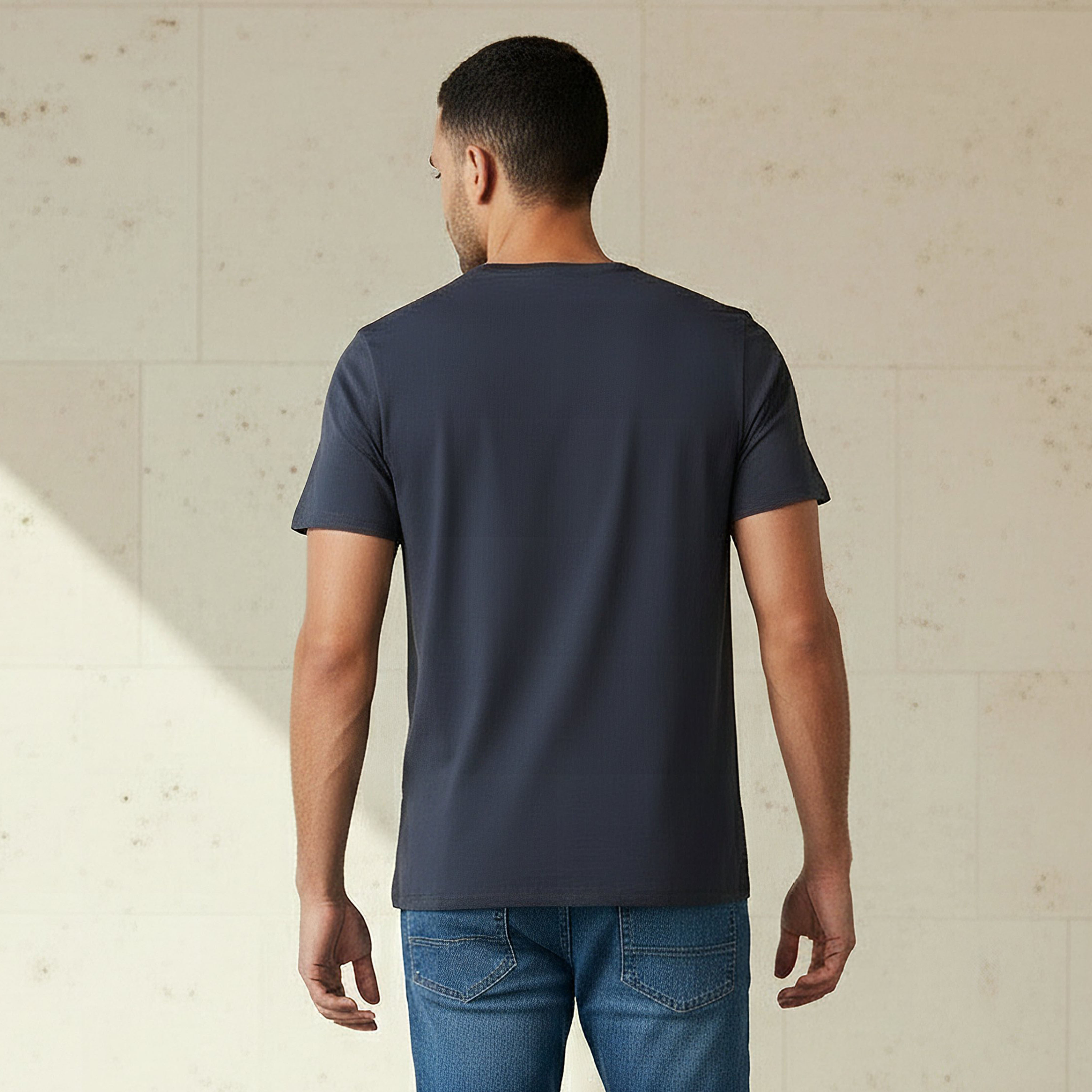 Iconic Men Slim Fit Round Neck Short Sleeve Slogan Print T-shirt-men-clothing-tshirtsandpolos-tshirts-image-3