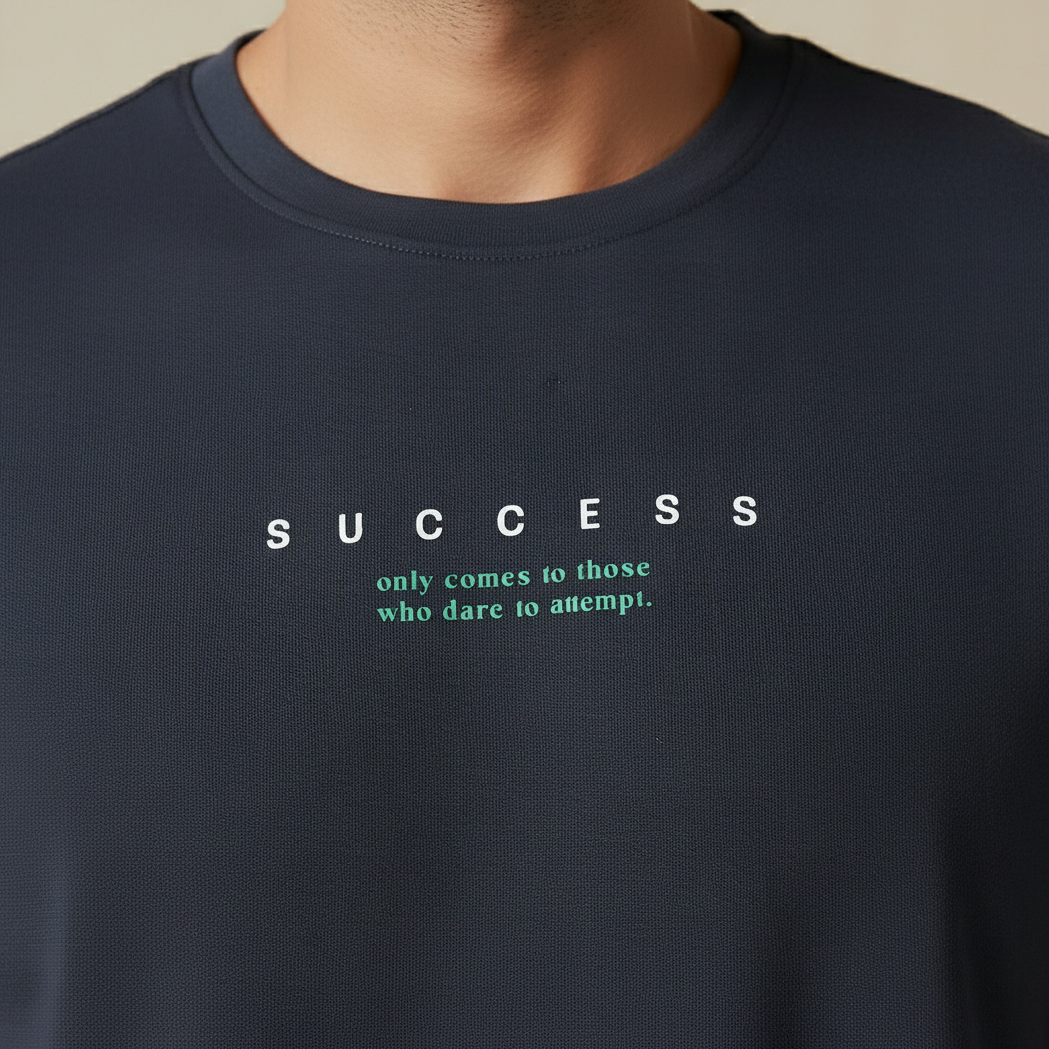 Iconic Men Slim Fit Round Neck Short Sleeve Slogan Print T-shirt-men-clothing-tshirtsandpolos-tshirts-image-4