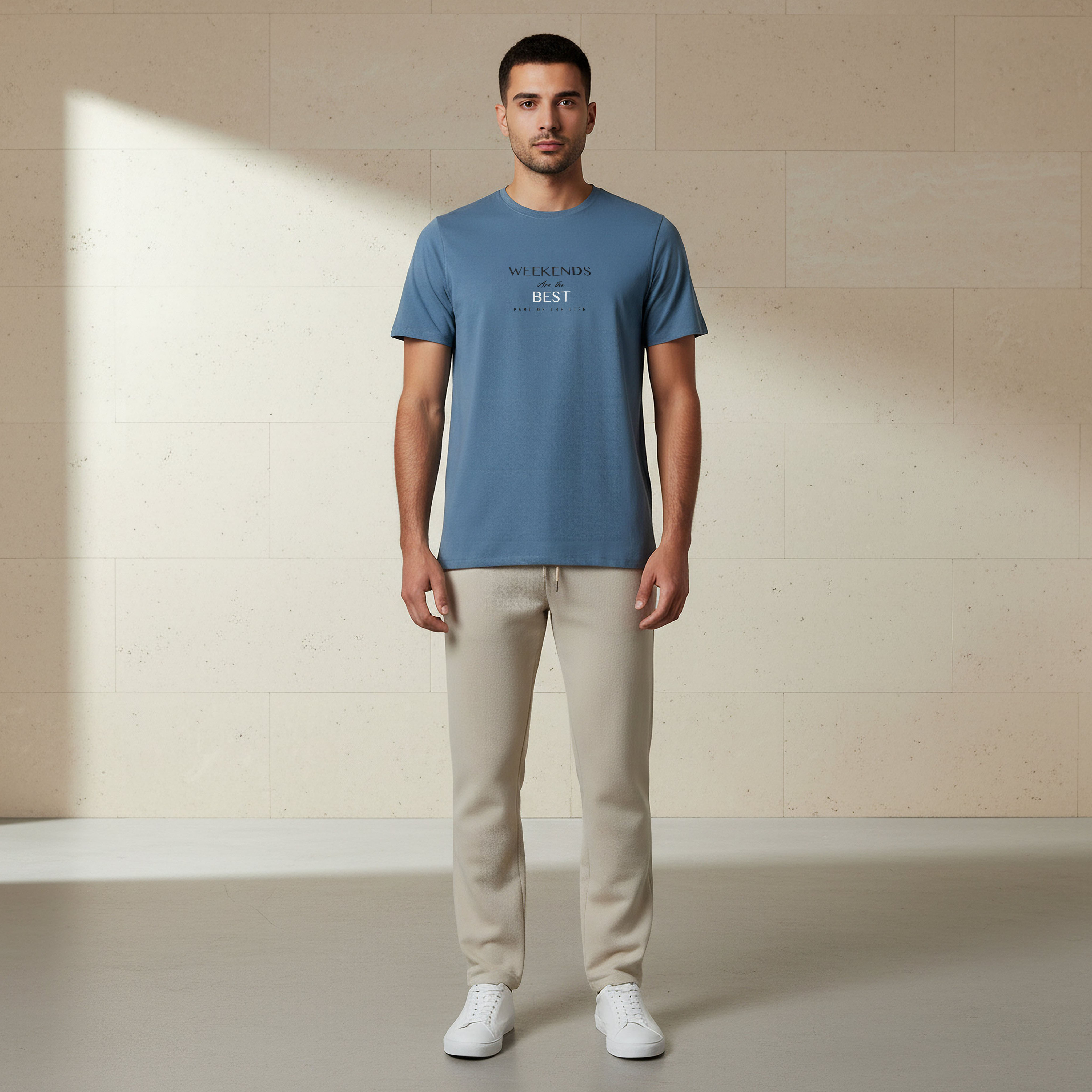 تيشيرت بقصّة سليم وياقة مستديرة وأكمام قصيرة وطبعات للرجال من آيكونيك-men-clothing-tshirtsandpolos-tshirts-image-5