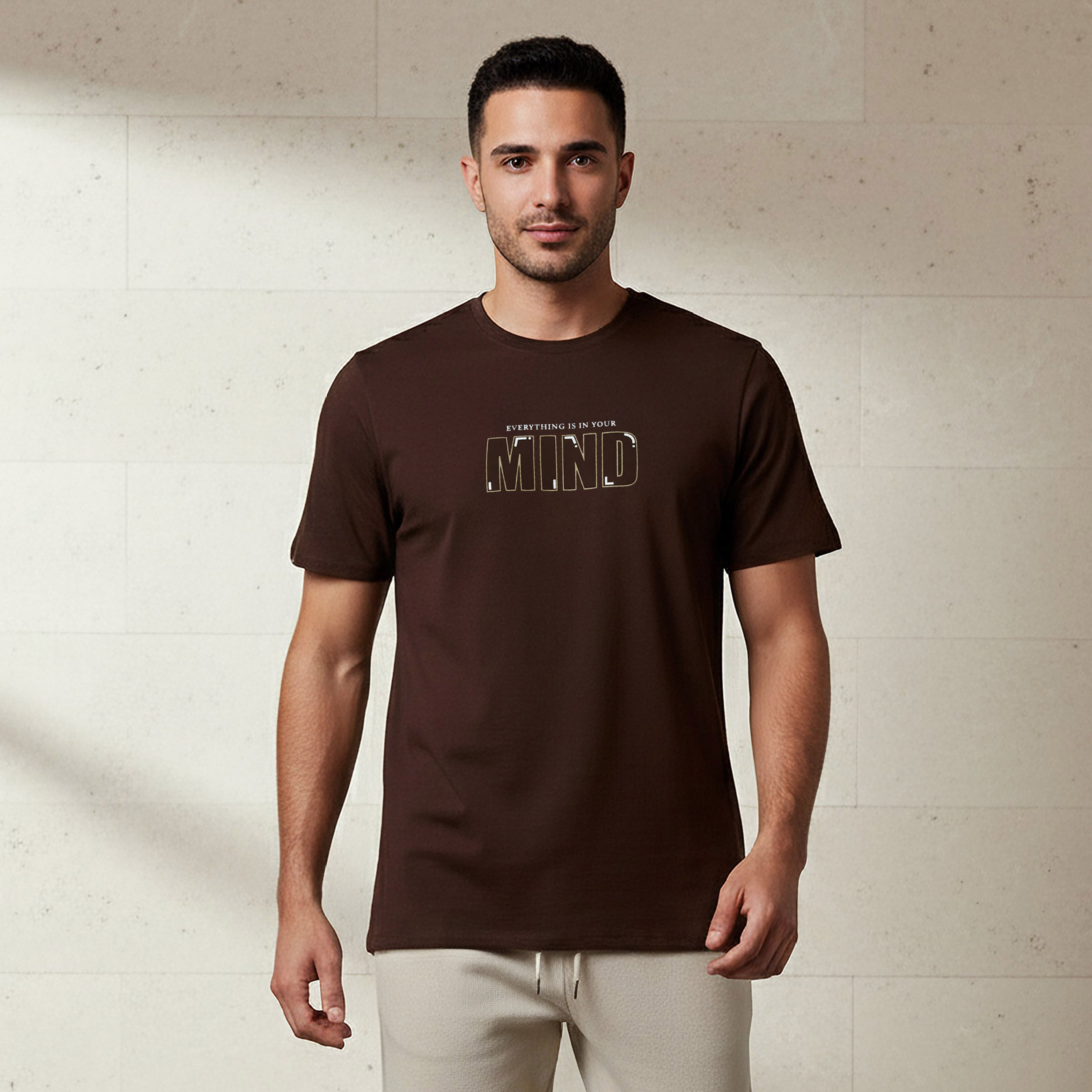 Iconic Men Slim Fit Round Neck Short Sleeve Slogan Print T-shirt-men-clothing-tshirtsandpolos-tshirts-image-1