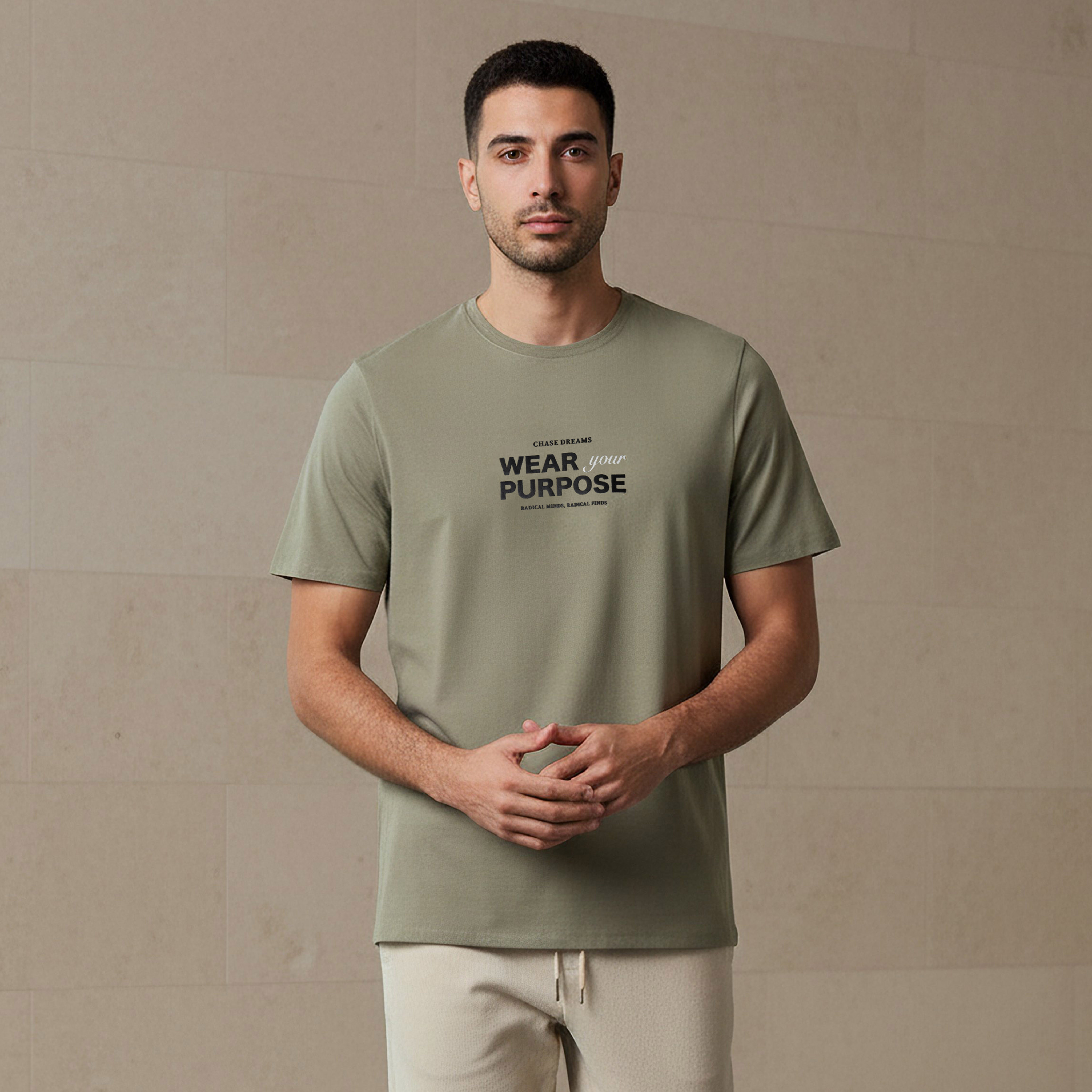 Iconic Men Slim Fit Round Neck Short Sleeve Slogan Print T-shirt-men-clothing-tshirtsandpolos-tshirts-image-1