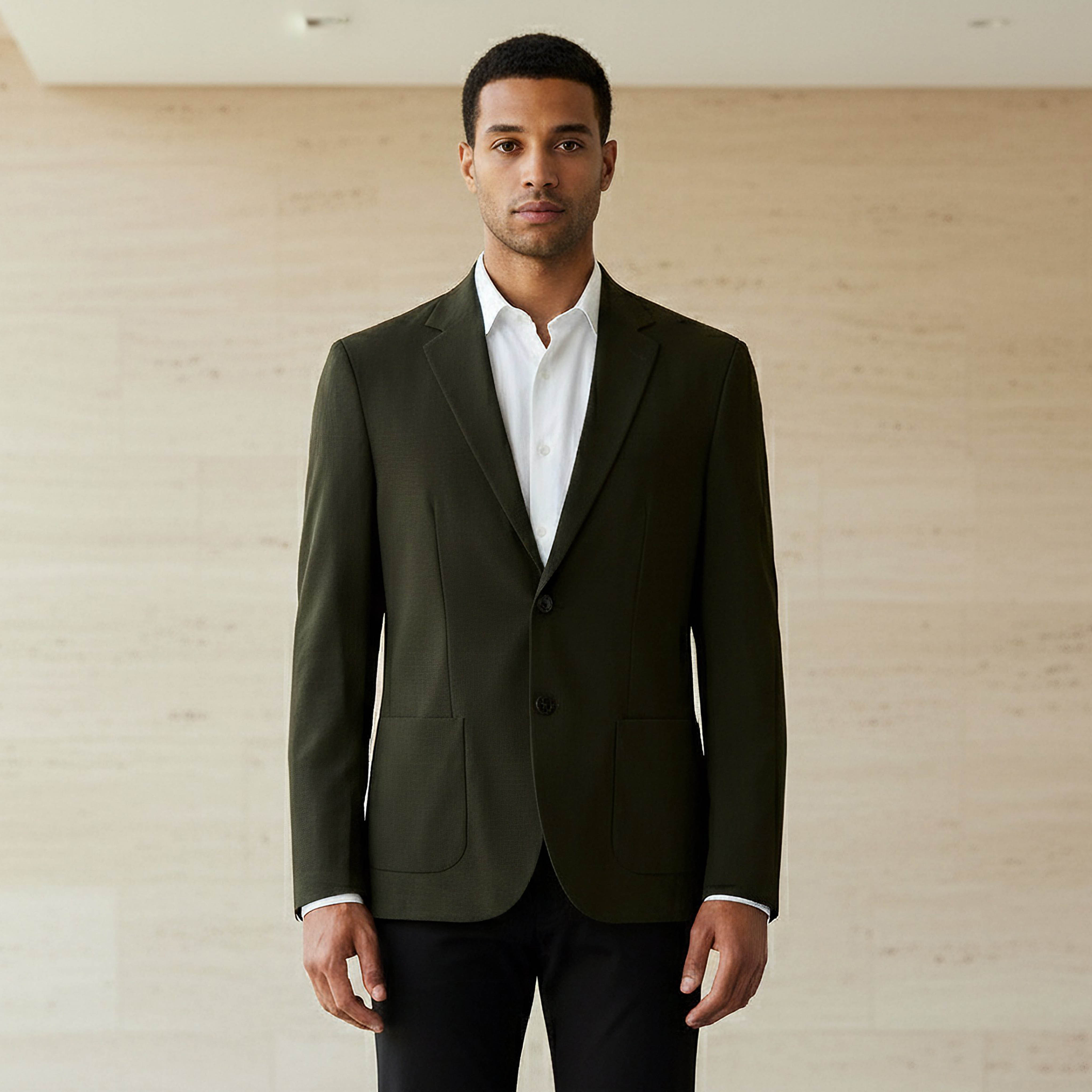 Iconic Men Slim Fit Notch Lapel Blazer-men-winterwear-jacketsandblazers-image-1