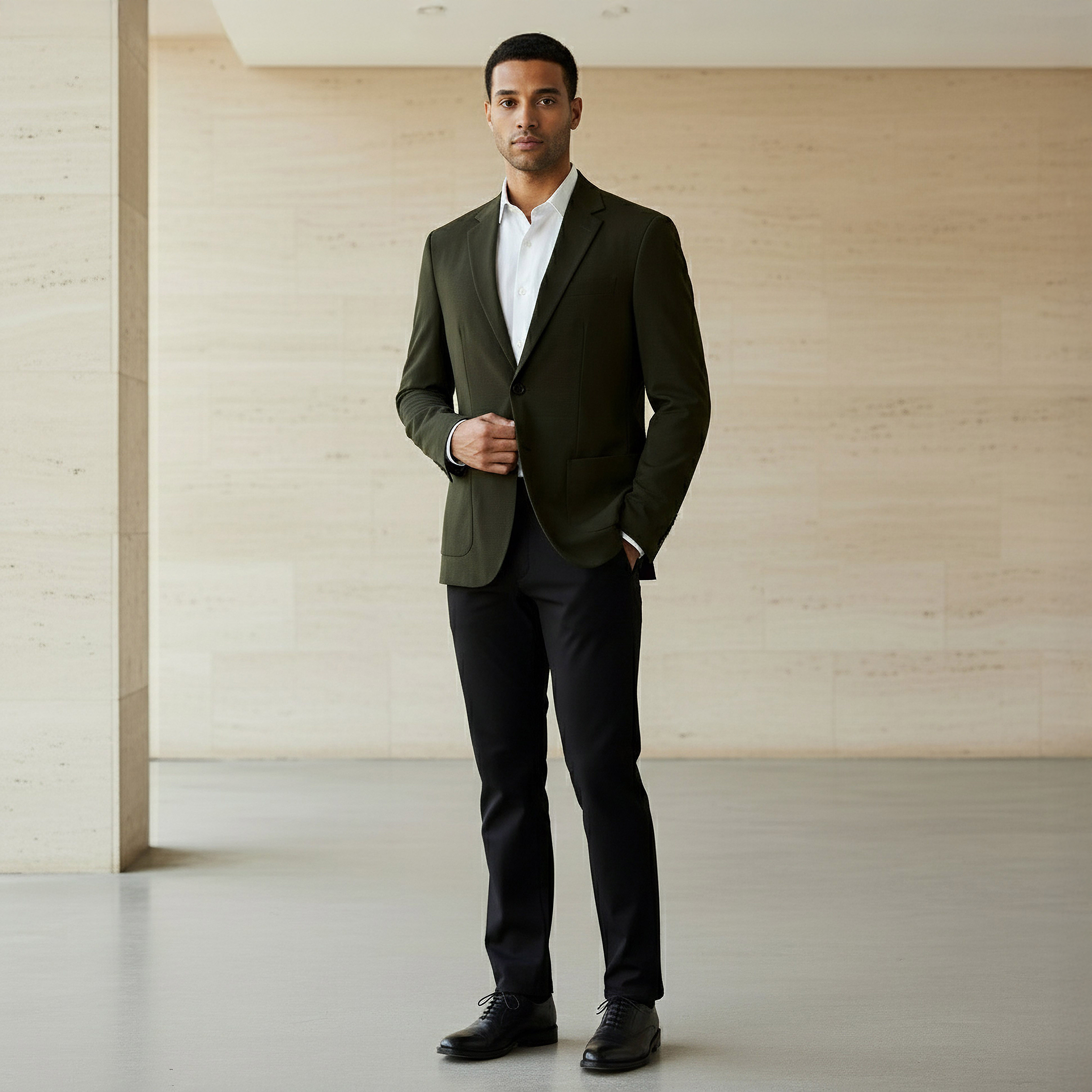 Iconic Men Slim Fit Notch Lapel Blazer-men-winterwear-jacketsandblazers-image-2