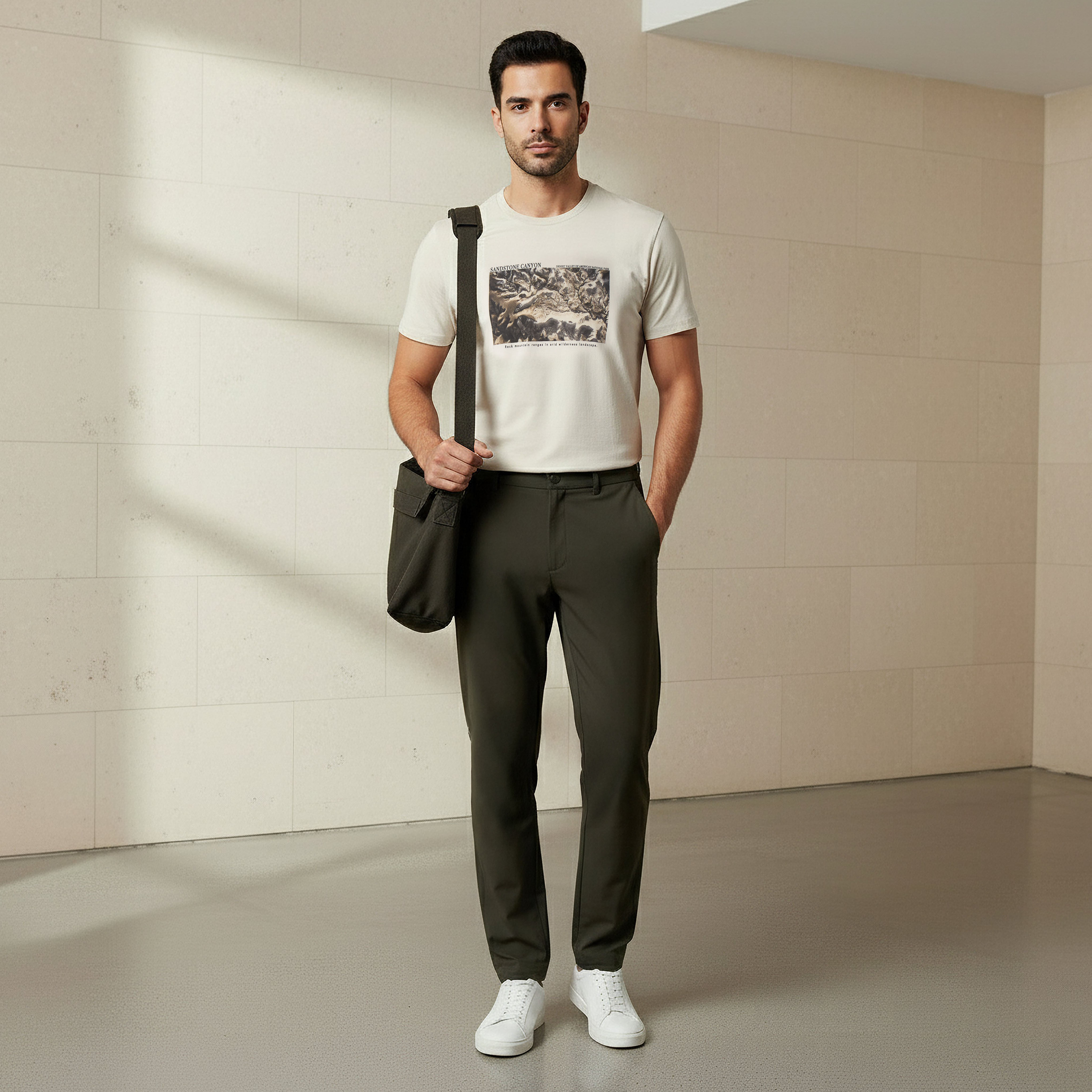 Iconic Men Slim Fit Trousers-men-clothing-bottoms-trousersandchinos-trousers-image-2