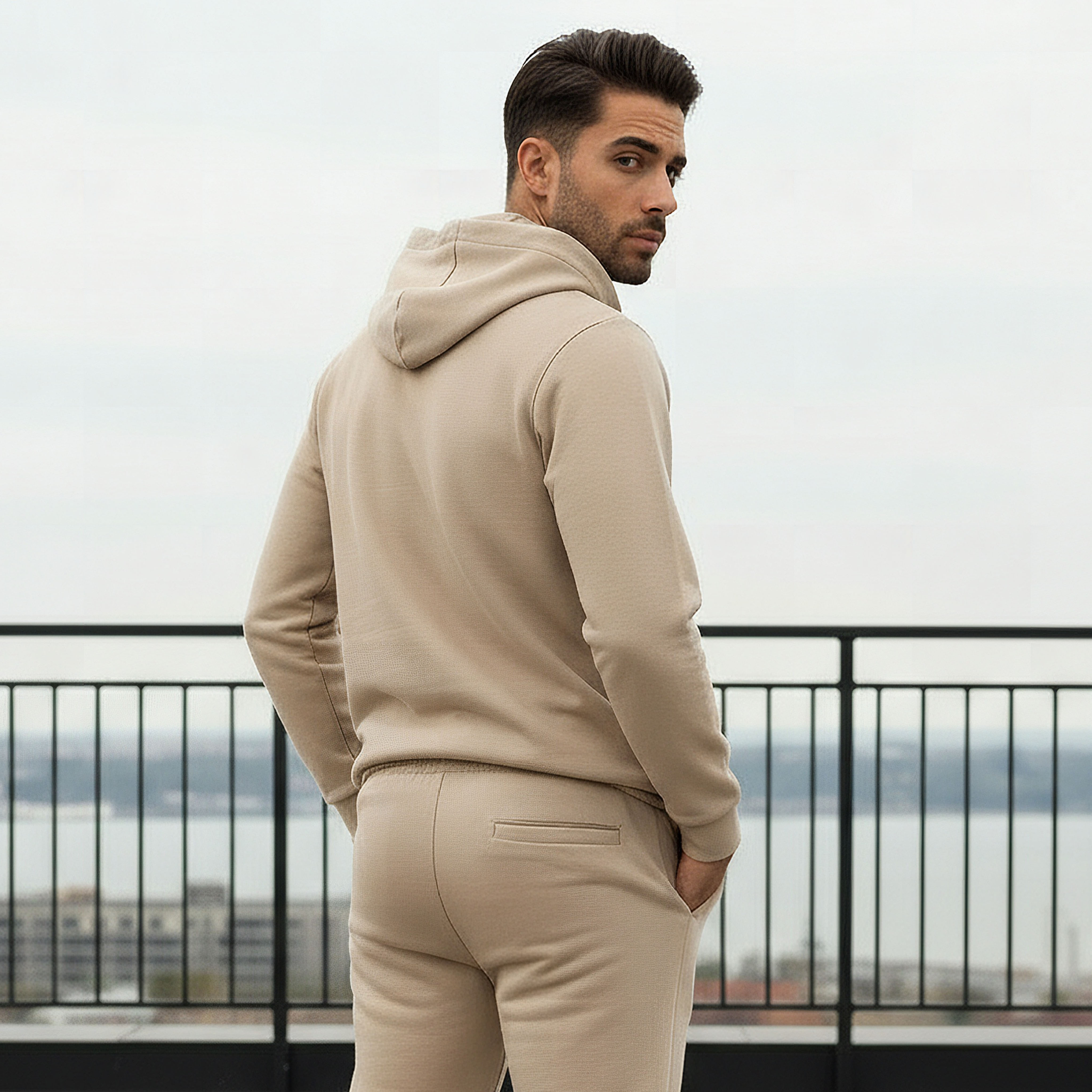 Iconic Men Zip Detail Scuba Sweatshirt-men-winterwear-hoodiesandsweatshirts-image-3