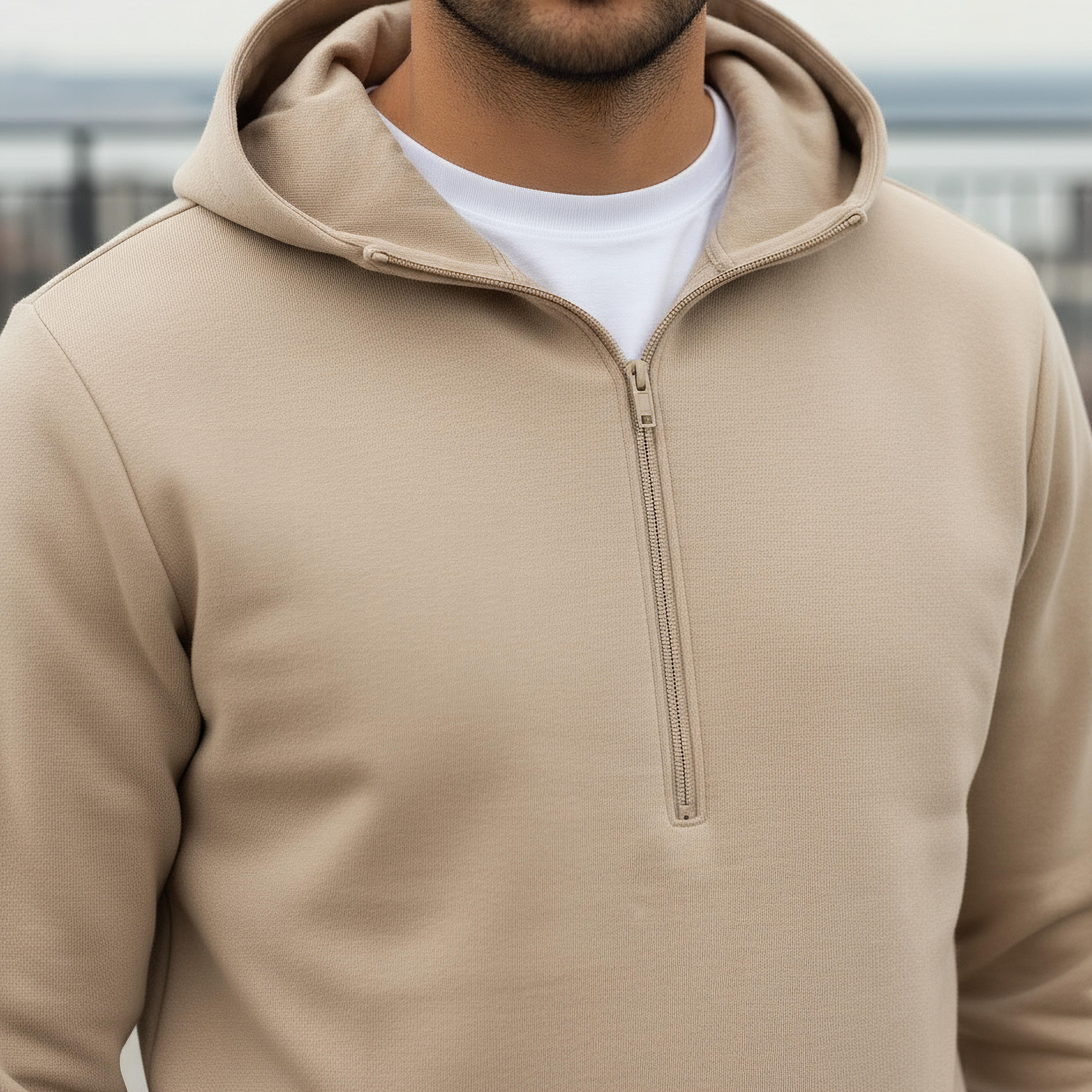 Iconic Men Zip Detail Scuba Sweatshirt-men-winterwear-hoodiesandsweatshirts-image-4