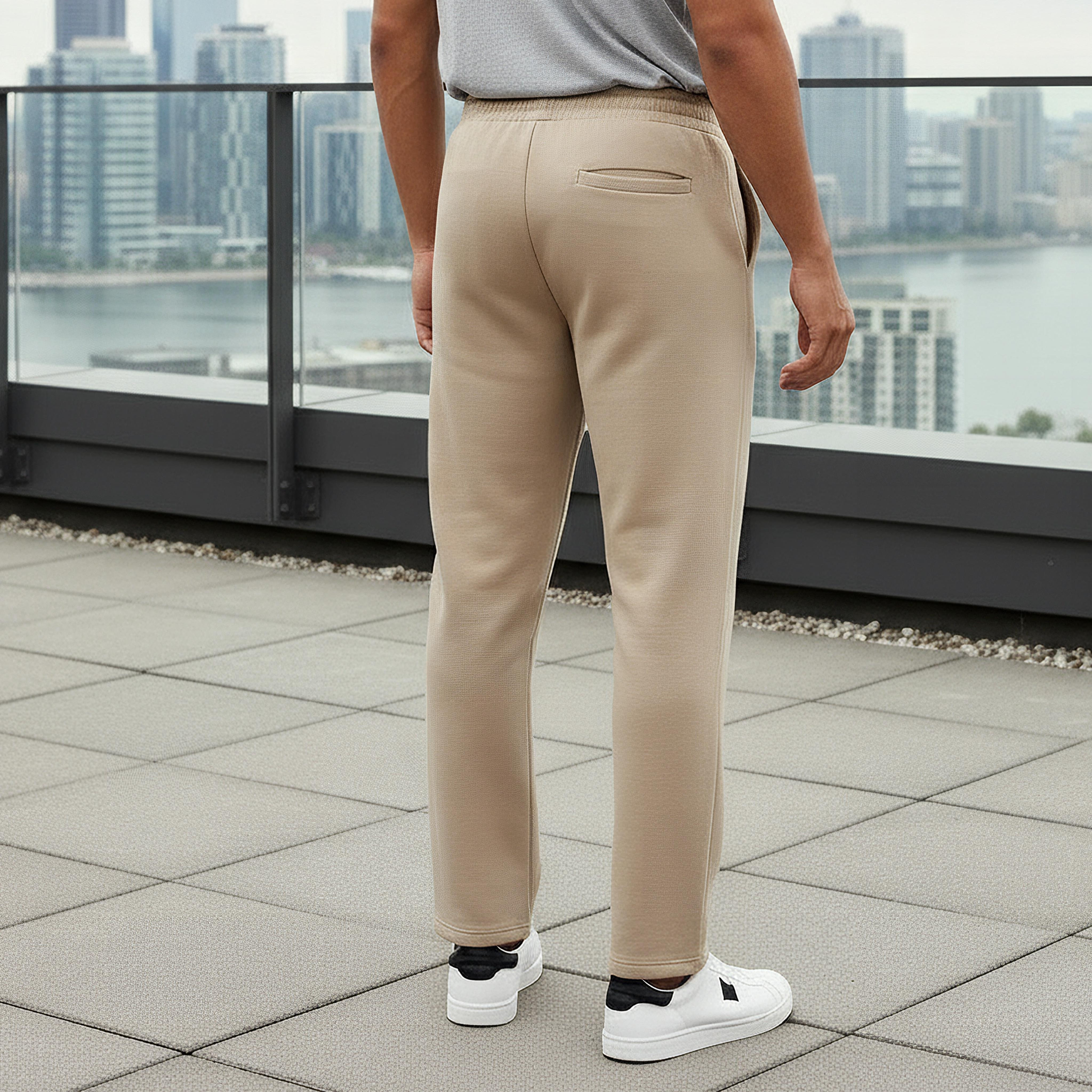 Iconic Men Regular Fit Track Pants with Flexi Waist-men-clothing-bottoms-joggers-image-3