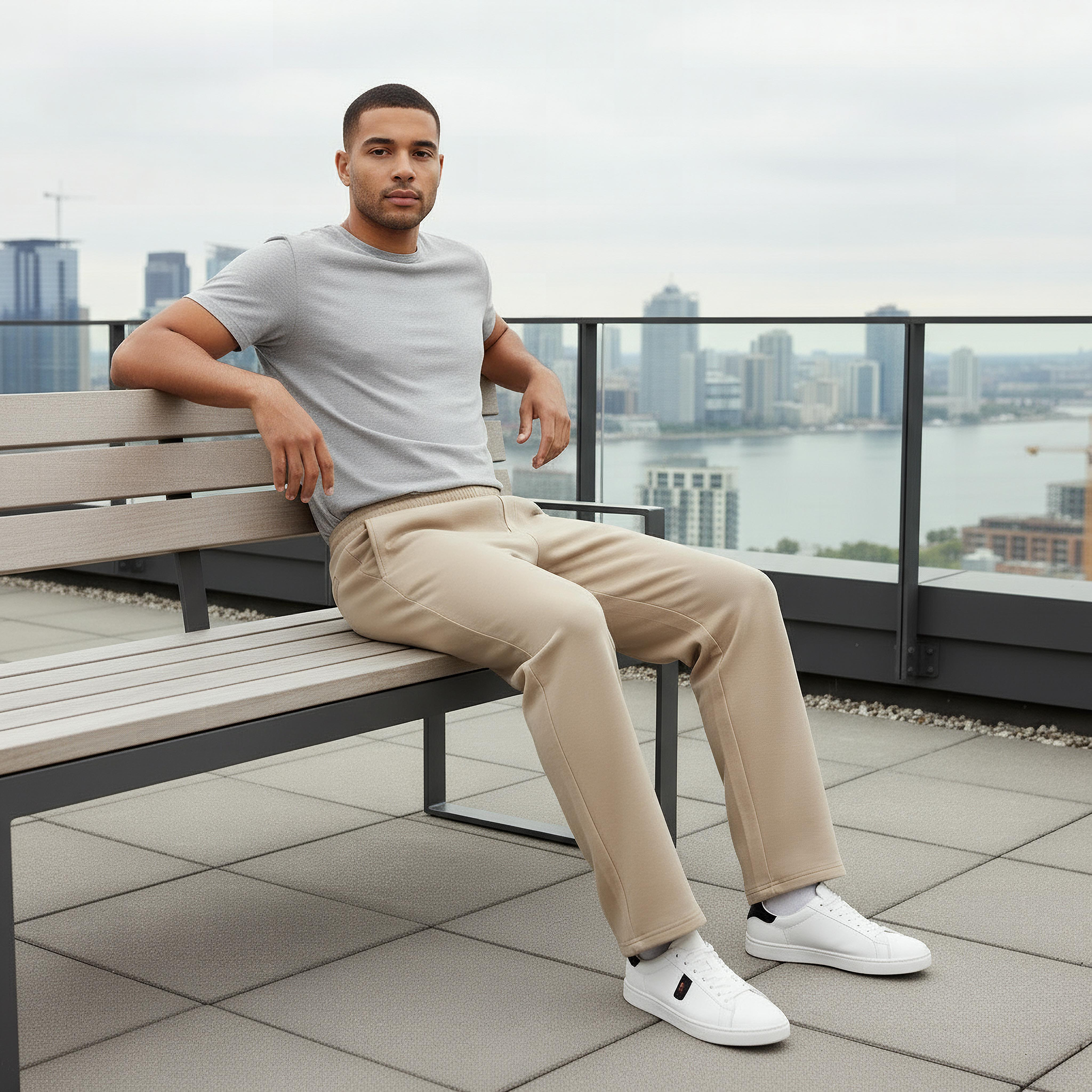 Iconic Men Regular Fit Track Pants with Flexi Waist-men-clothing-bottoms-joggers-image-5