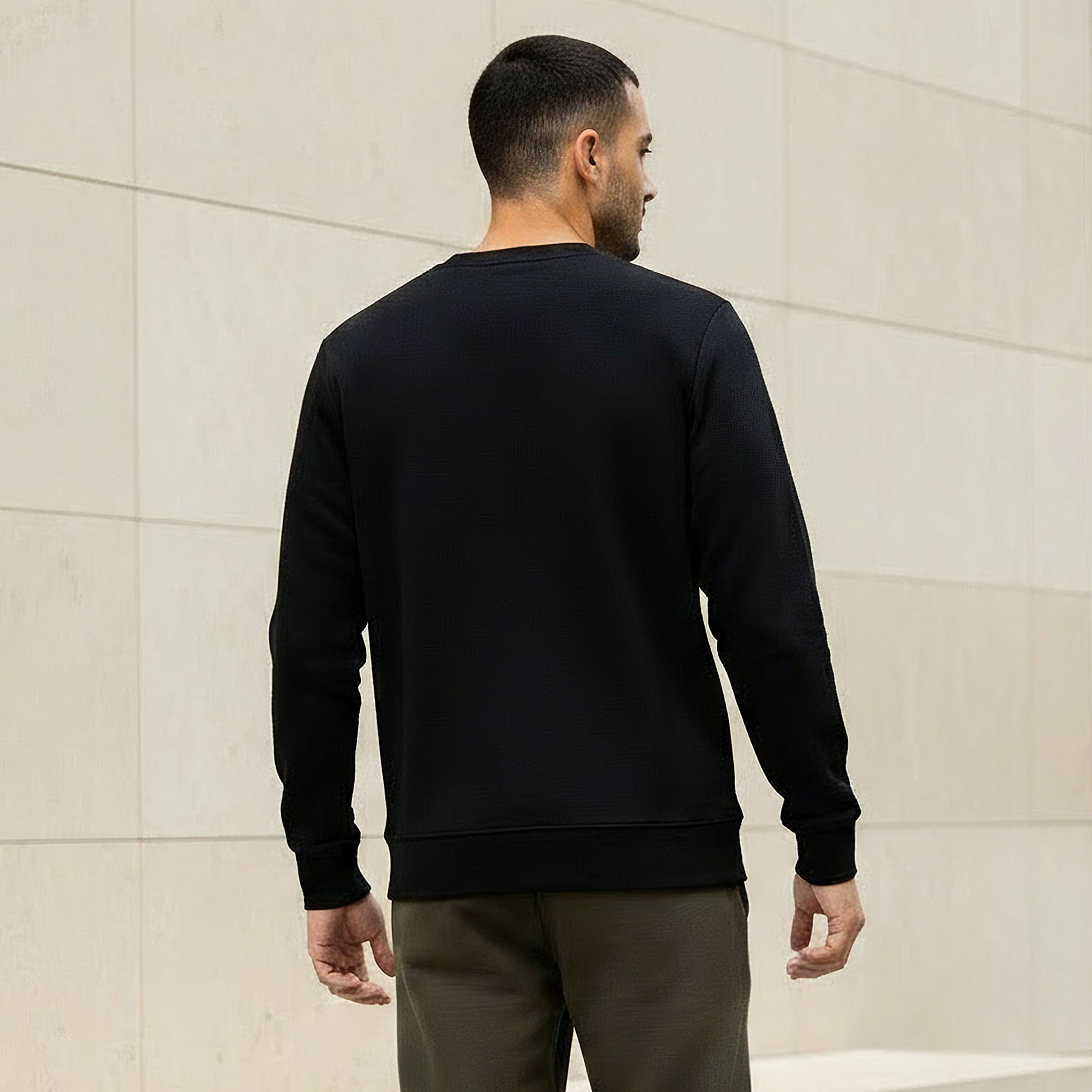 Iconic Men Regular Fit Slogan Embroidered Sweatshirt-men-winterwear-hoodiesandsweatshirts-image-3