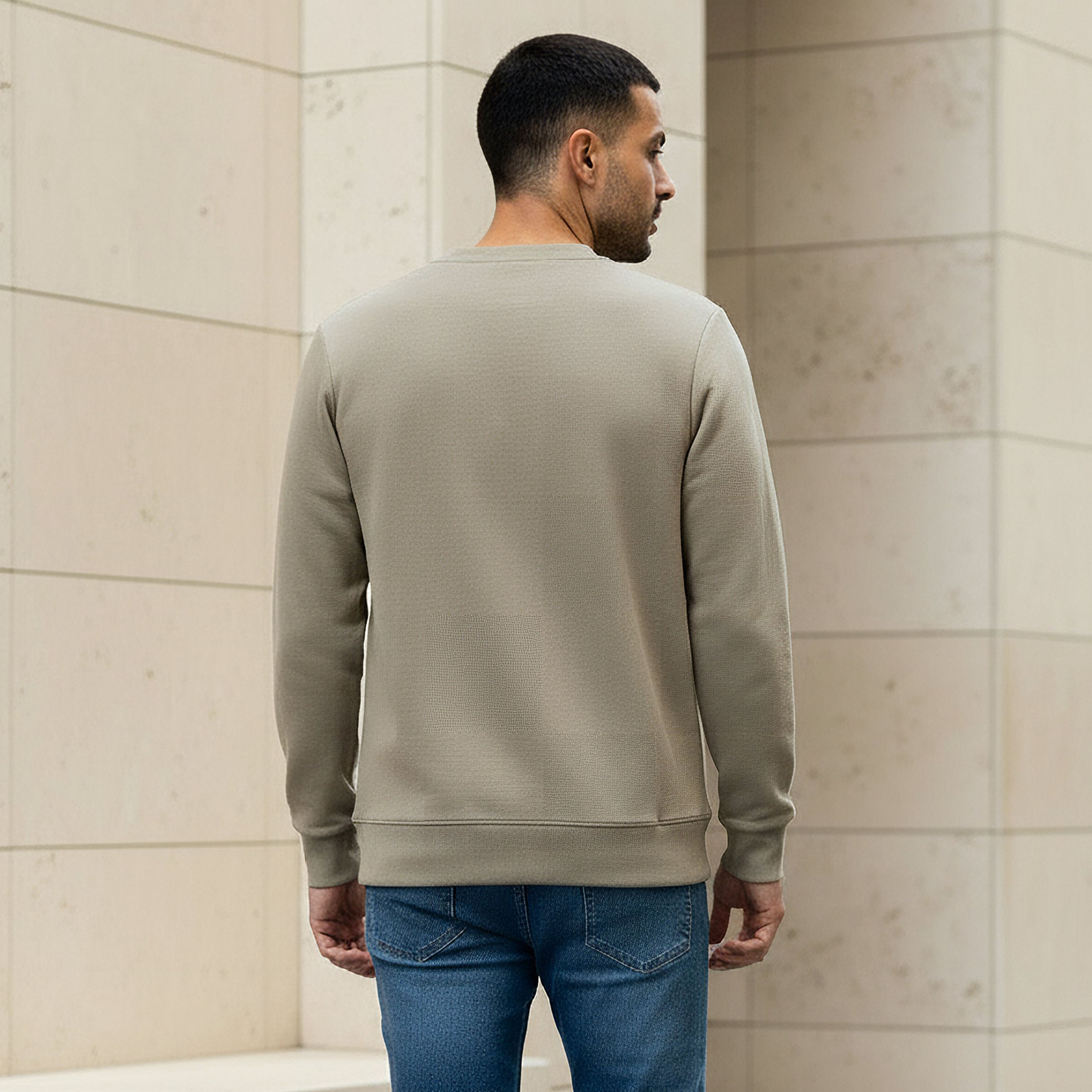 Iconic Men Regular Fit Slogan Embroidered Sweatshirt-men-winterwear-hoodiesandsweatshirts-image-3