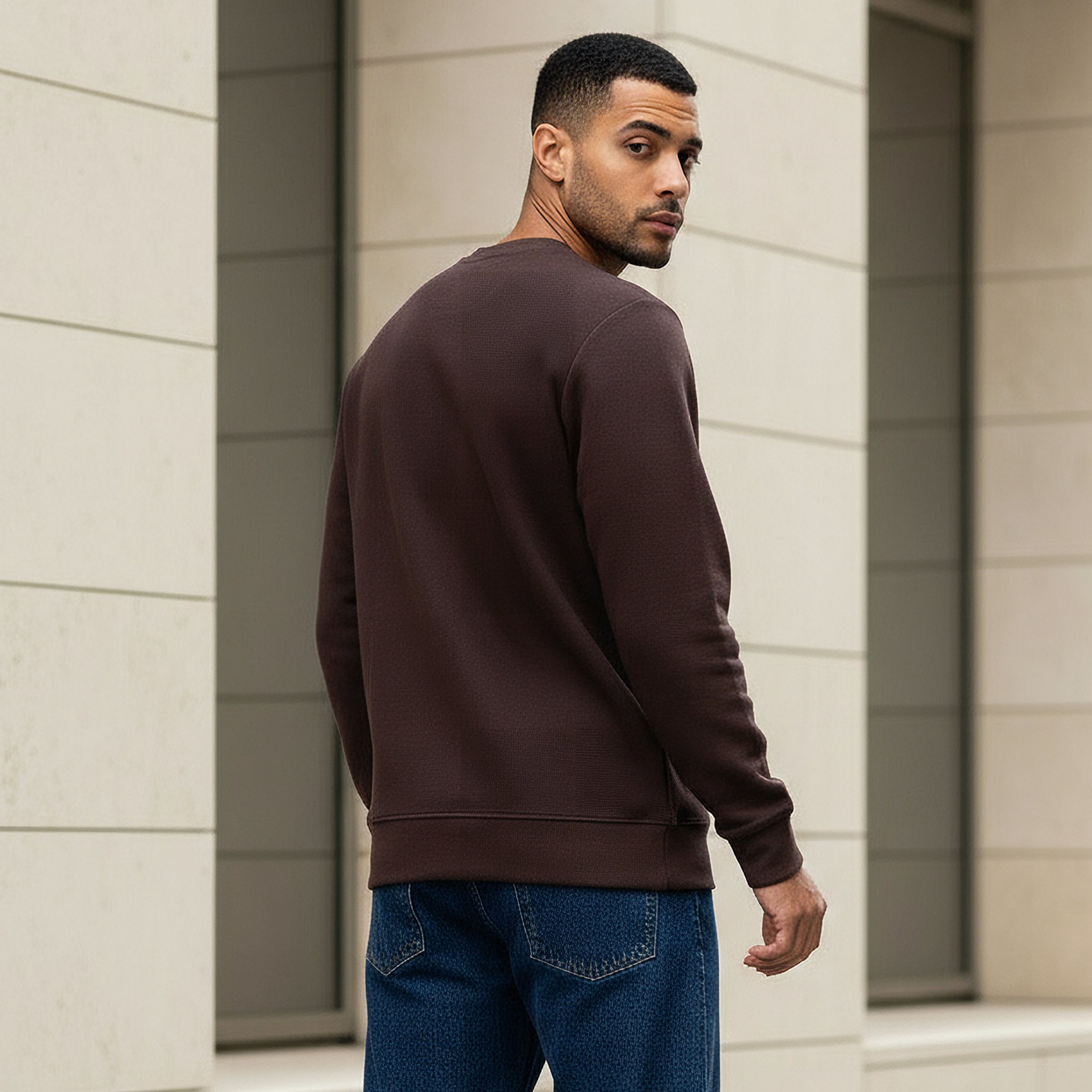 Iconic Men Regular Fit Slogan Embroidered Sweatshirt-men-winterwear-hoodiesandsweatshirts-image-3