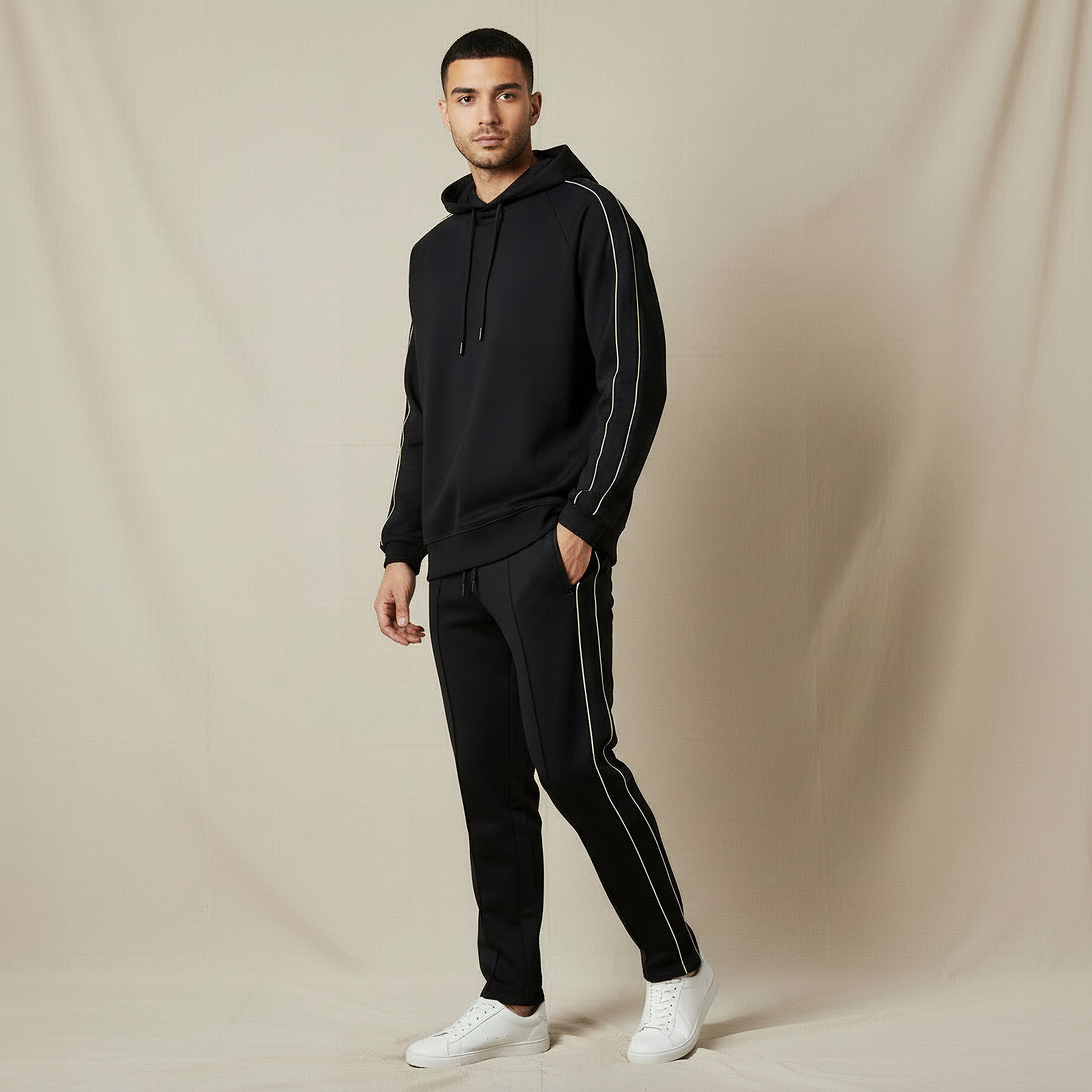 Iconic Men Tape Detail Hoodie-men-winterwear-hoodiesandsweatshirts-image-2