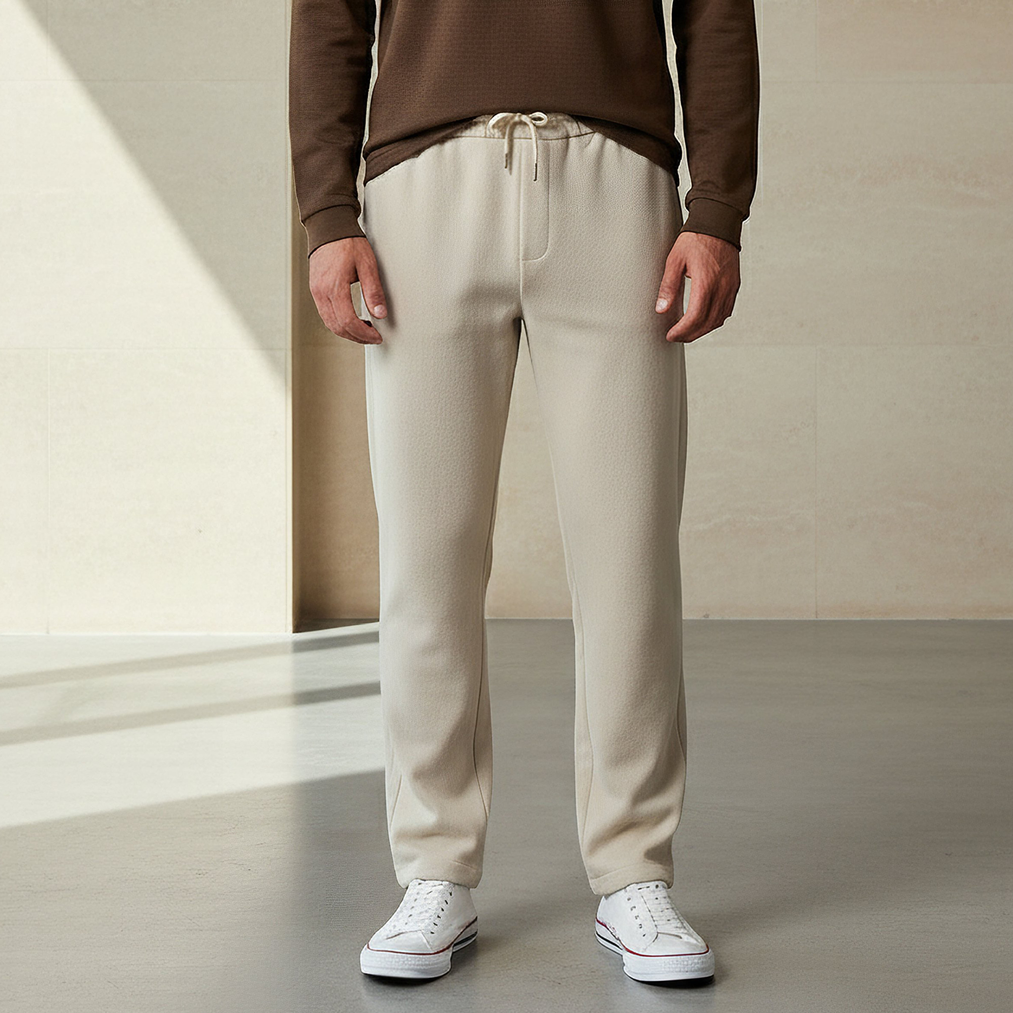 Iconic Men Regular Fit Joggers with Pockets-men-clothing-bottoms-joggers-image-1