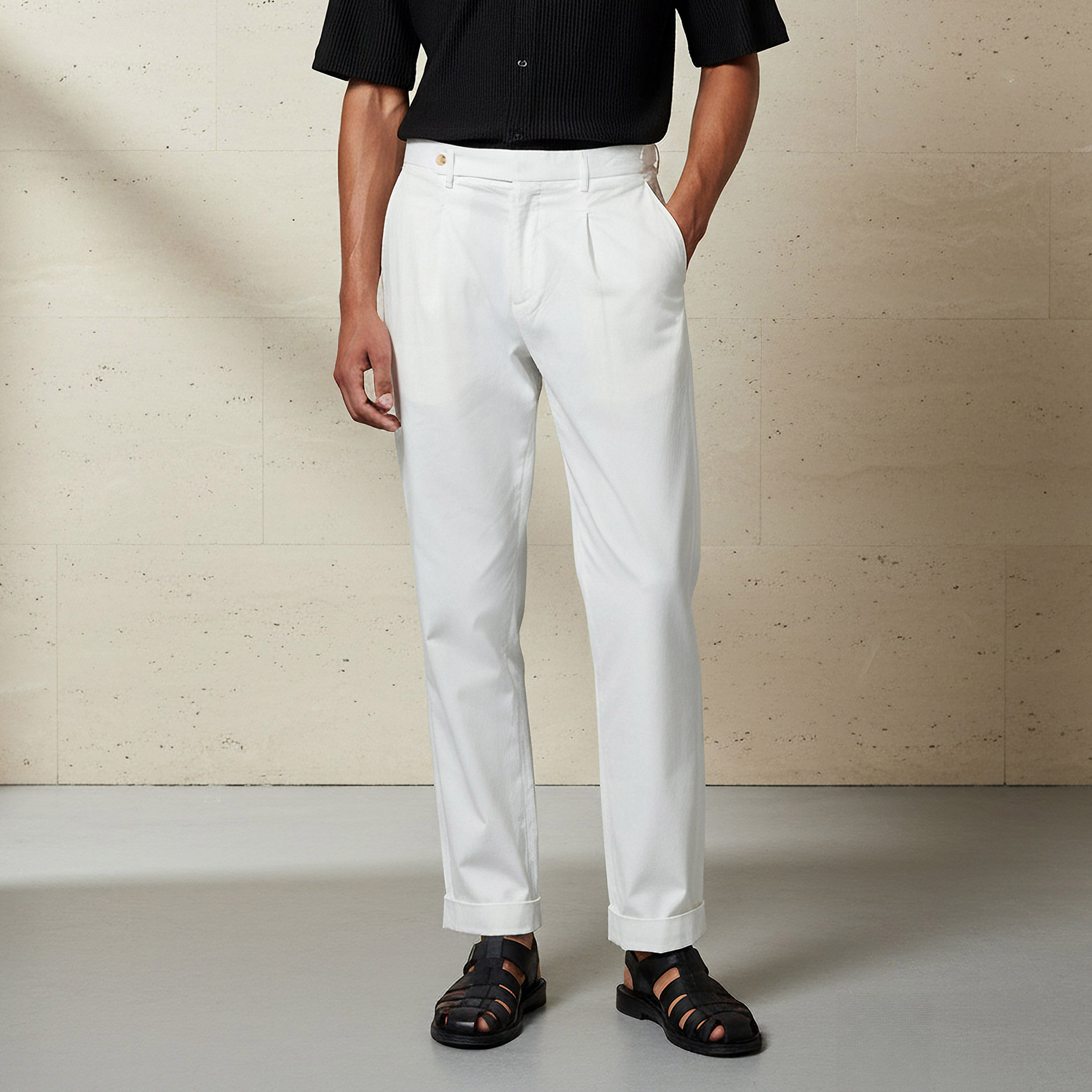 Iconic Men Regular Fit Trousers-men-clothing-bottoms-trousersandchinos-trousers-image-1