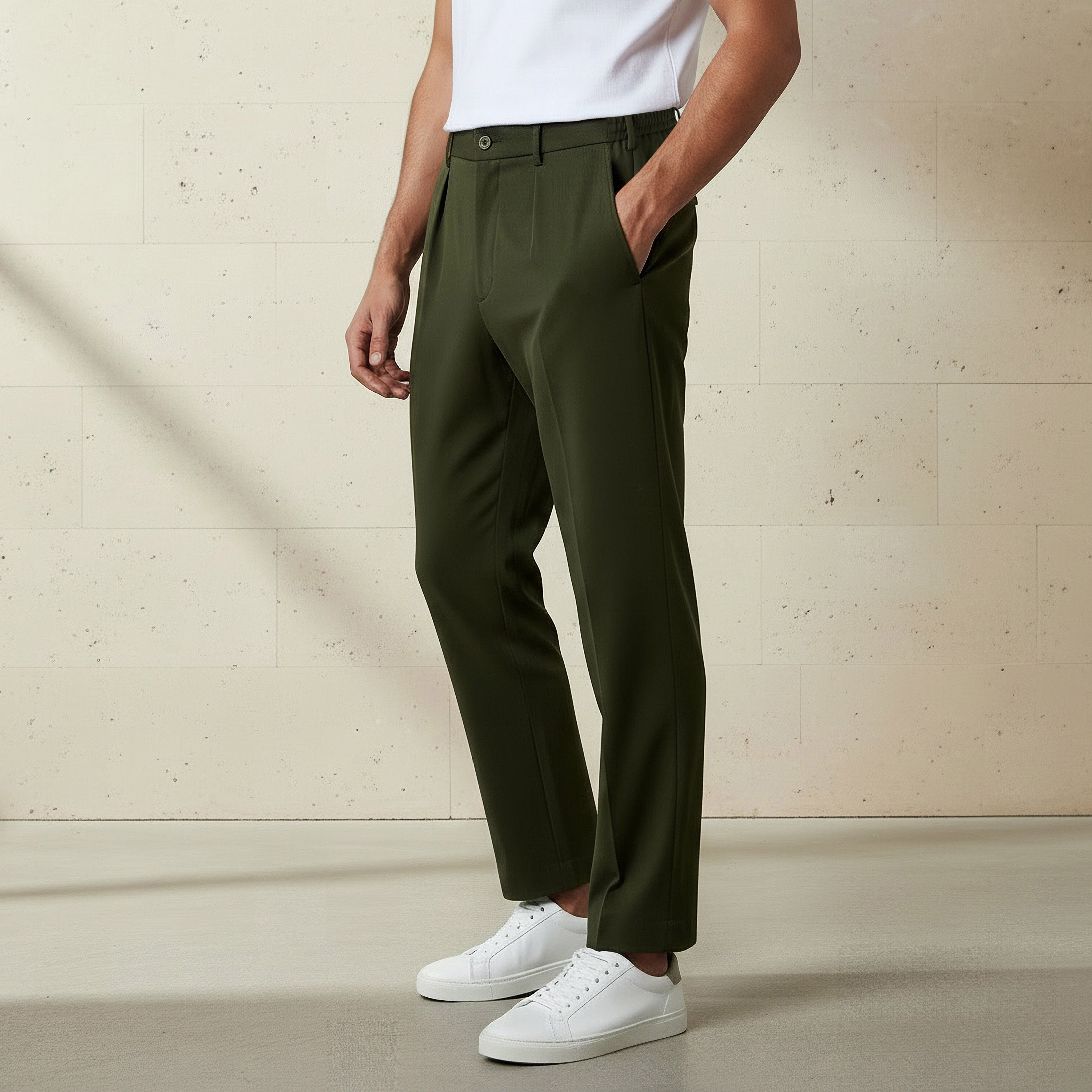 Iconic Men Regular Fit Pleated Trousers-men-clothing-bottoms-trousersandchinos-trousers-image-1
