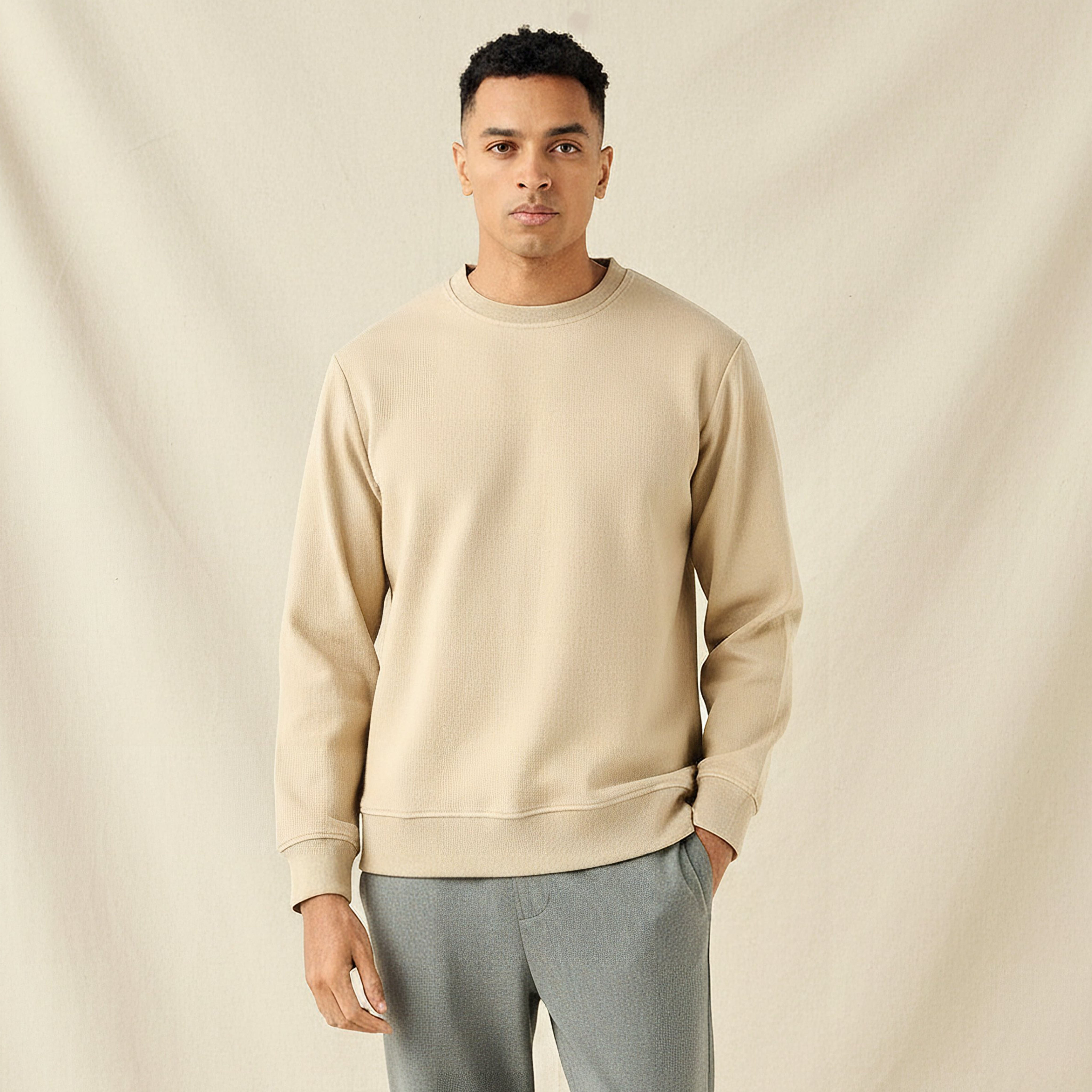 سويت شيرت بقصة عادية للرجال من آيكونيك-men-winterwear-hoodiesandsweatshirts-image-5