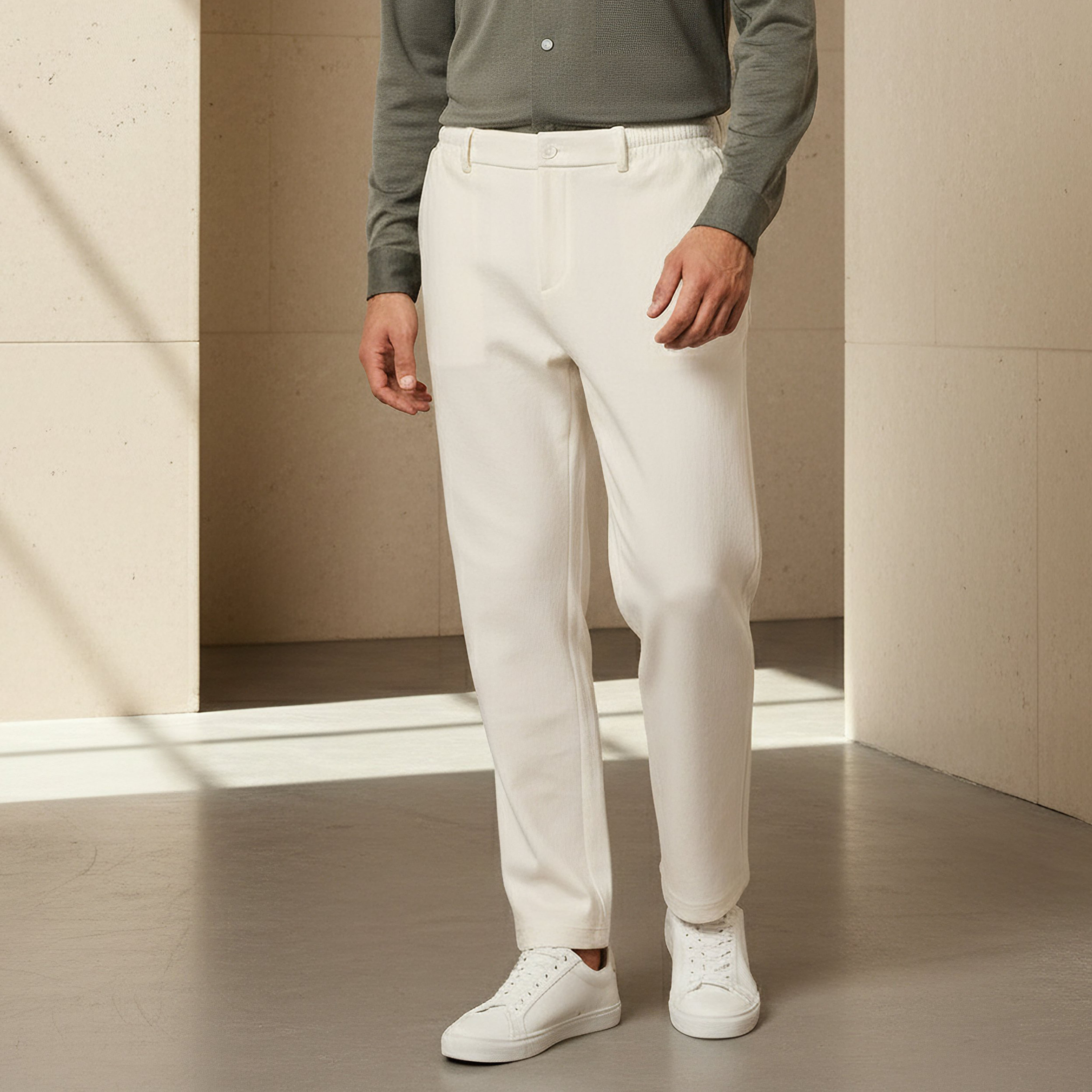 Iconic Men Regular Fit Trousers-men-clothing-coordsets-image-1