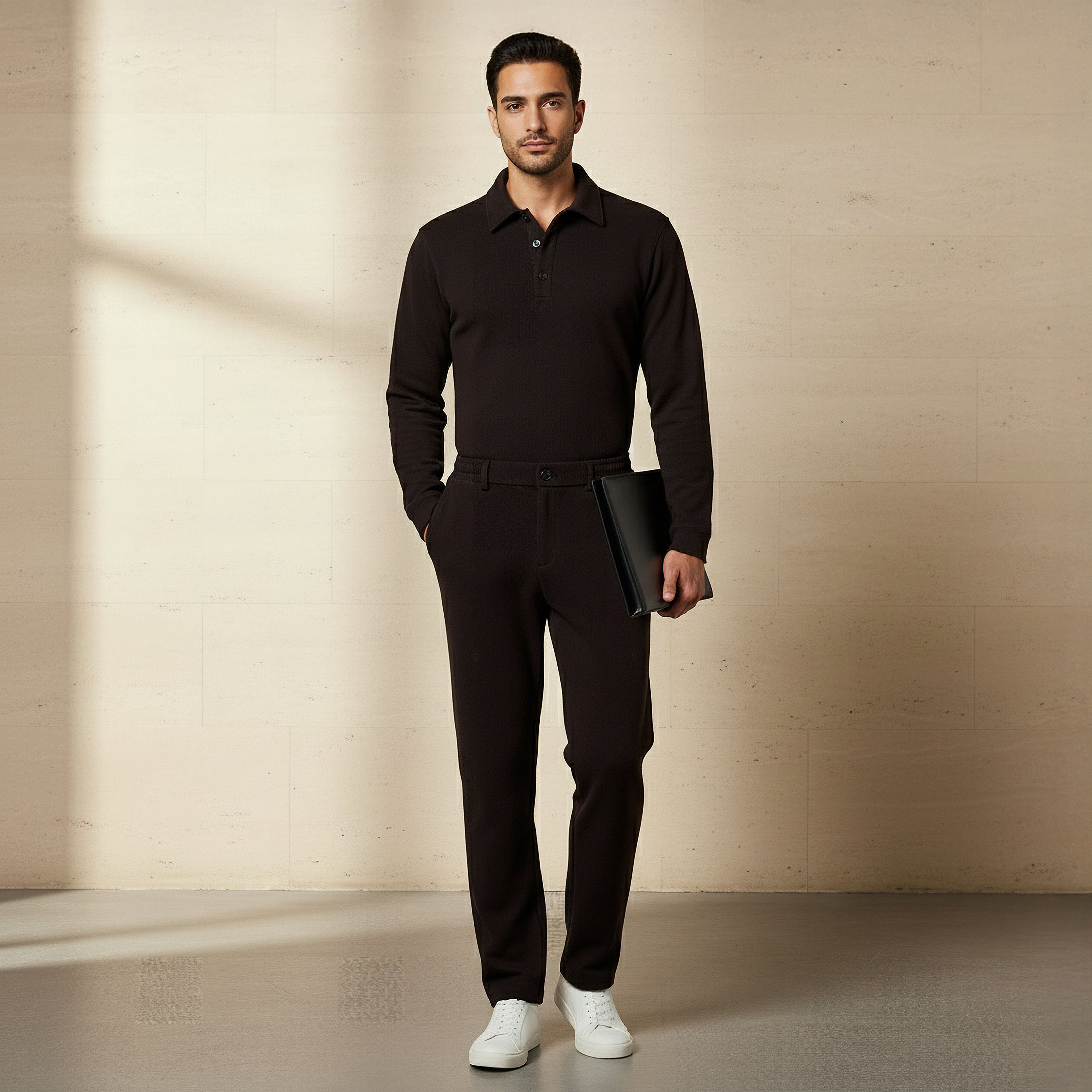 Iconic Men Regular Fit Trousers-men-clothing-coordsets-image-4