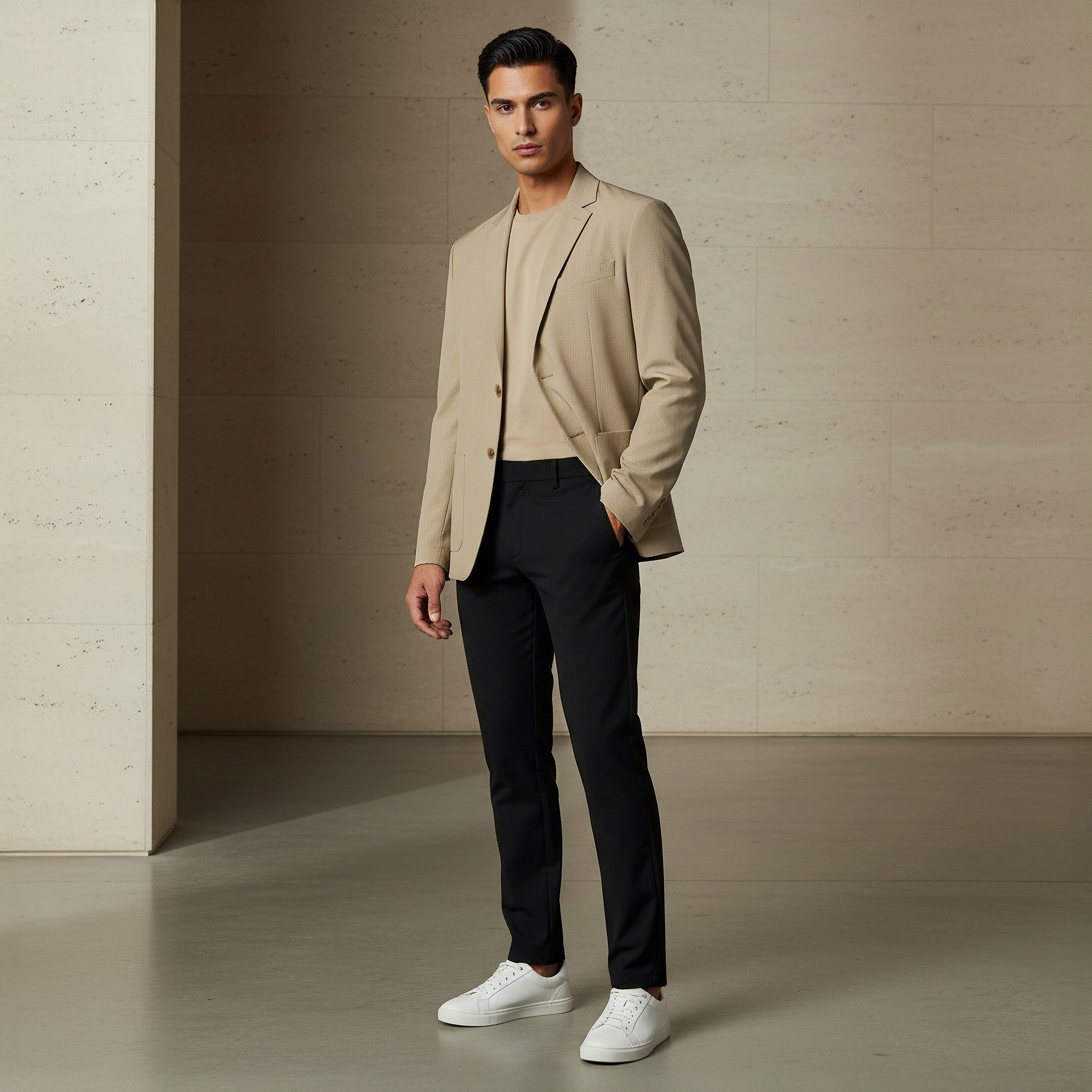 Iconic Men Slim Fit Notch Lapel Blazer-men-winterwear-jacketsandblazers-image-2