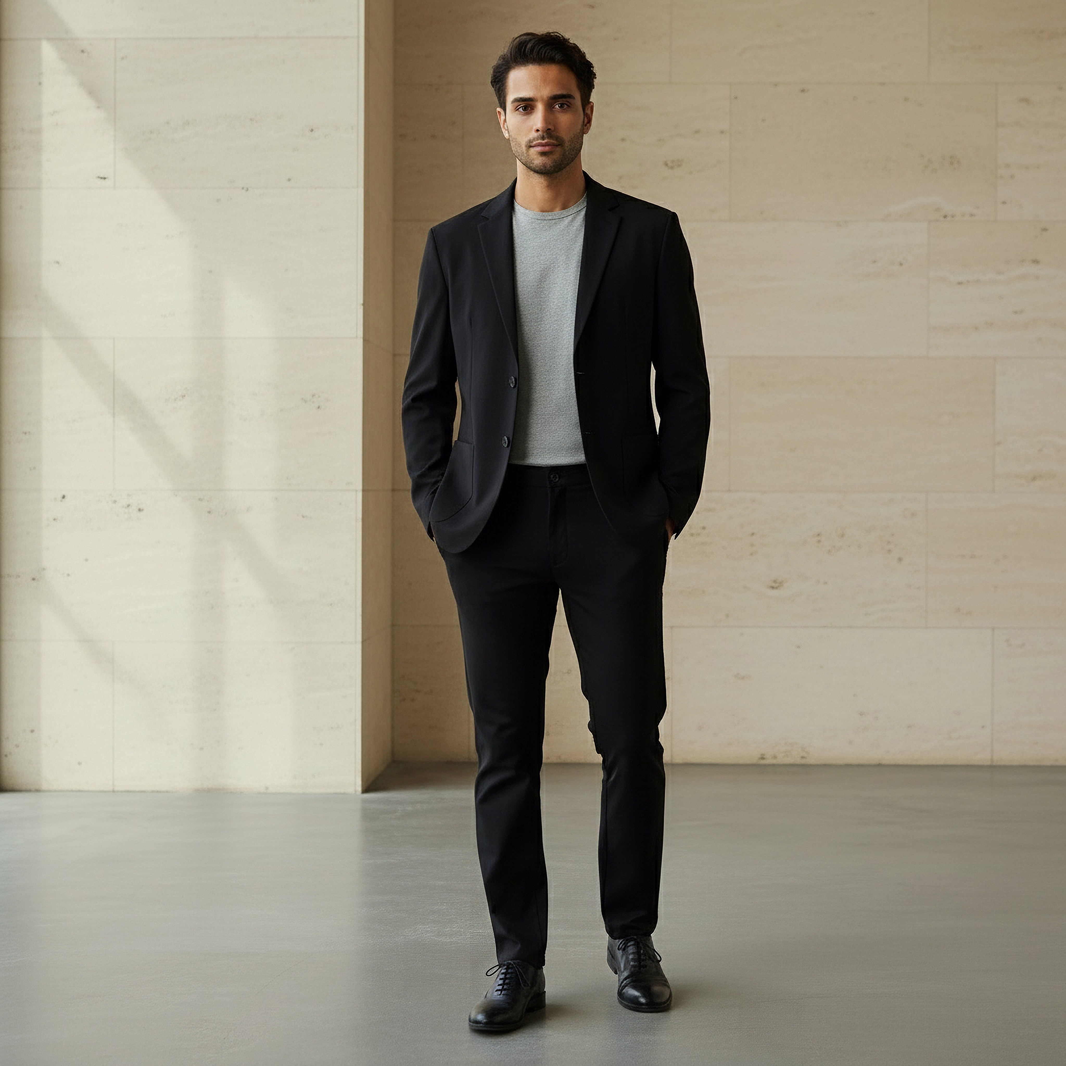 Iconic Men Slim Fit Notch Lapel Blazer-men-winterwear-jacketsandblazers-image-5