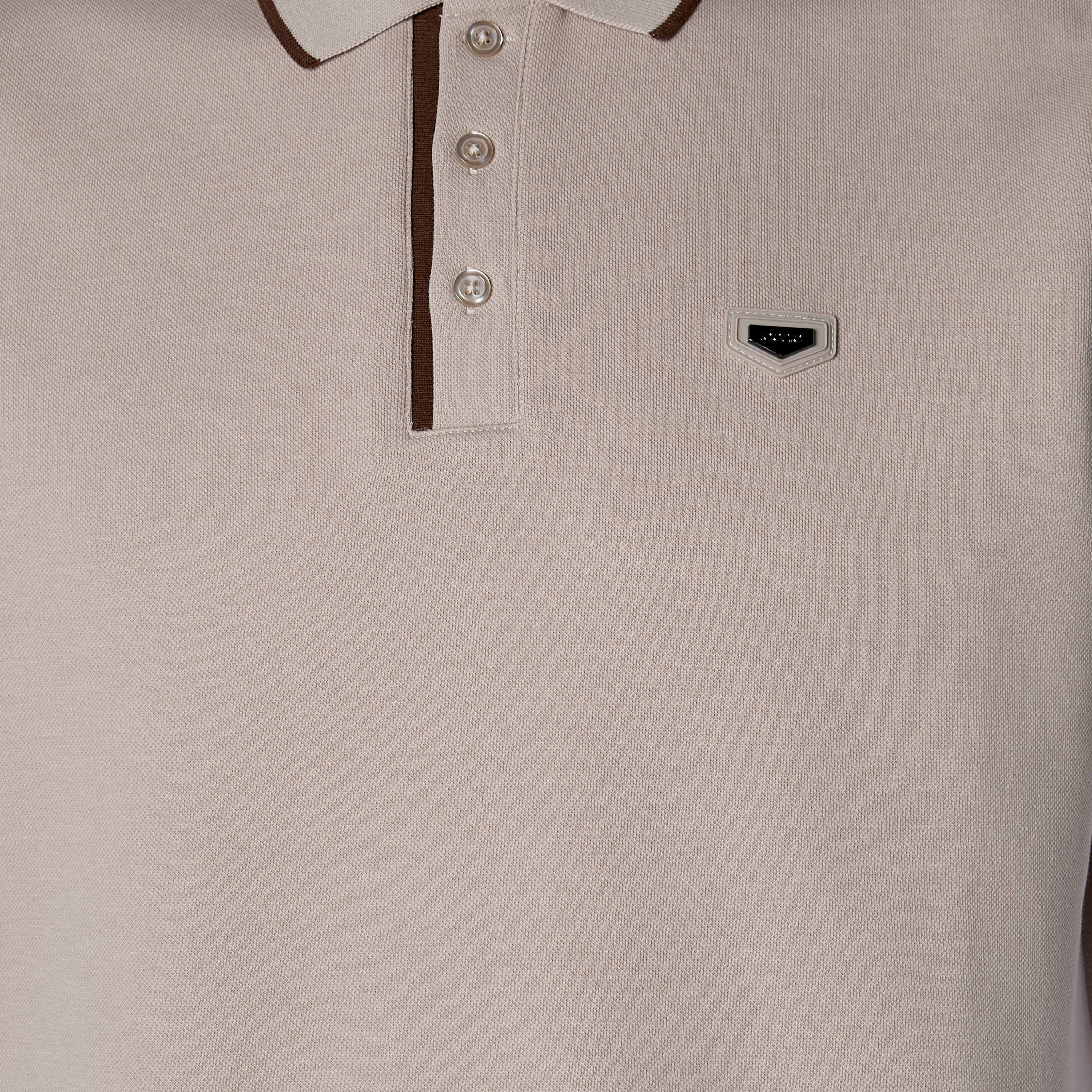 تيشيرت بولو بأكمام قصيرة وتزيينات للرجال من آيكونيك-men-clothing-tshirtsandpolos-polos-image-2