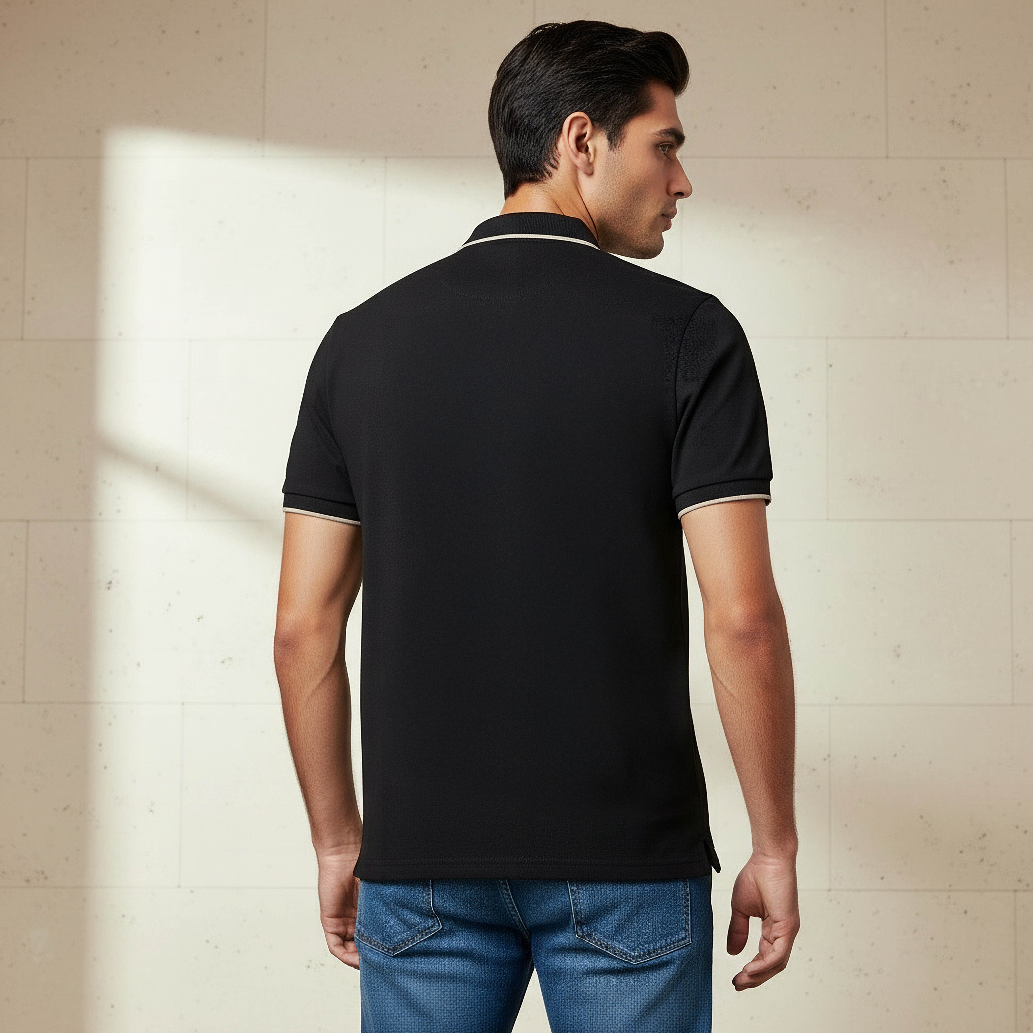 Iconic Men Short Sleeve Badge Accent Polo T-shirt-men-clothing-tshirtsandpolos-polos-image-3